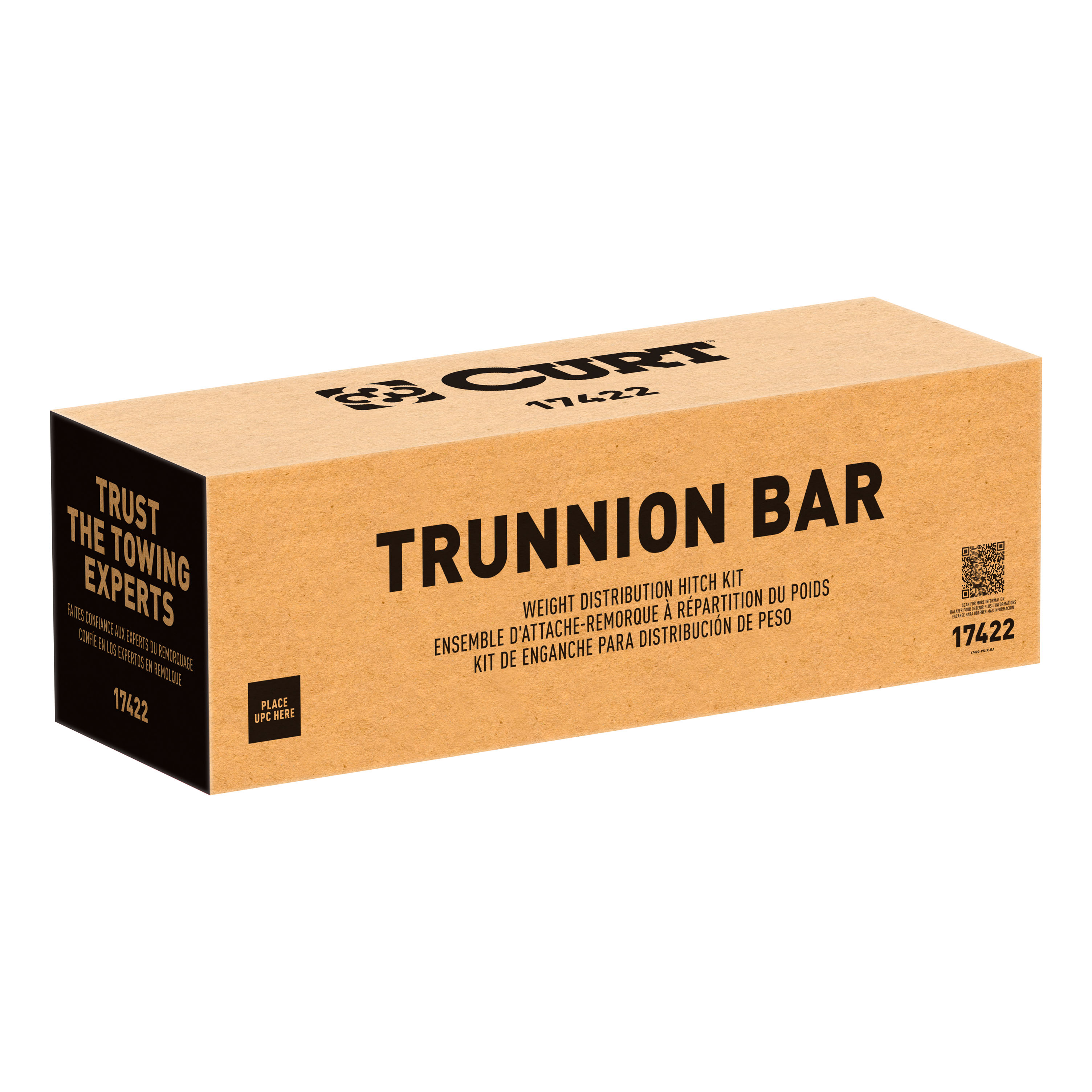 CURT (10-15K, 28-3/8") Short Trunnion Bar Weight Distribution Hitch with Sway Control thumbnail 1