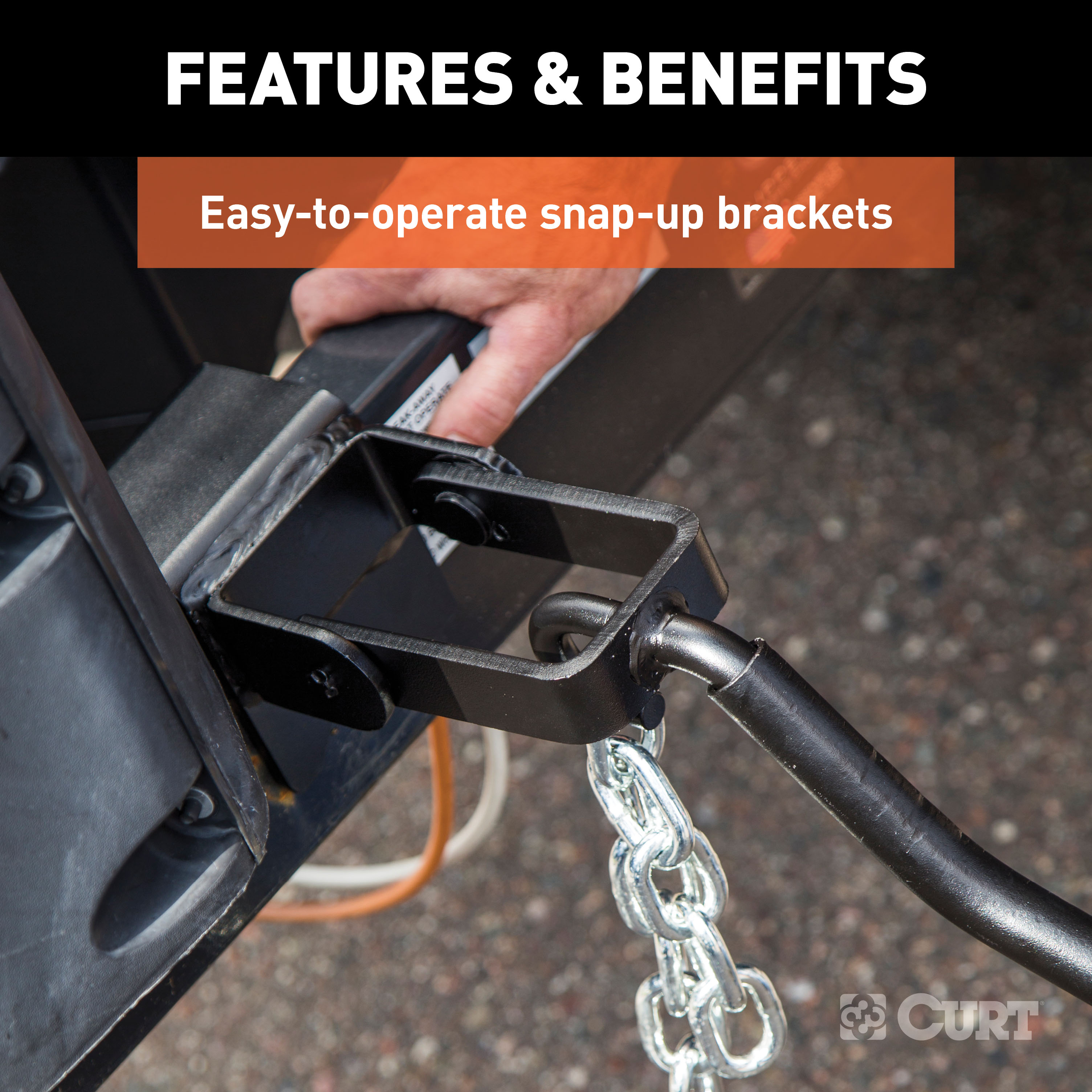 CURT (10-15K, 28-3/8") Short Trunnion Bar Weight Distribution Hitch with Sway Control thumbnail 5