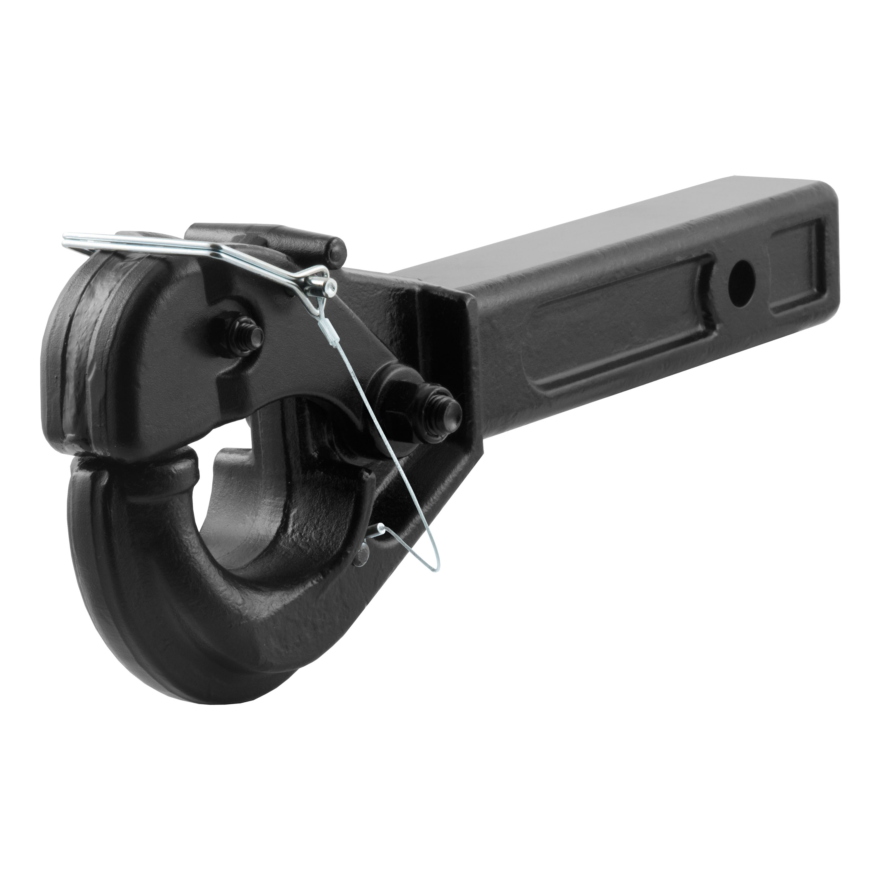 CURT Receiver-Mount Pintle Hook (2" Shank, 20,000 lbs., 2-1/2" Lunette Rings) Trailer Hitch Pintle Hook Mount thumbnail 0