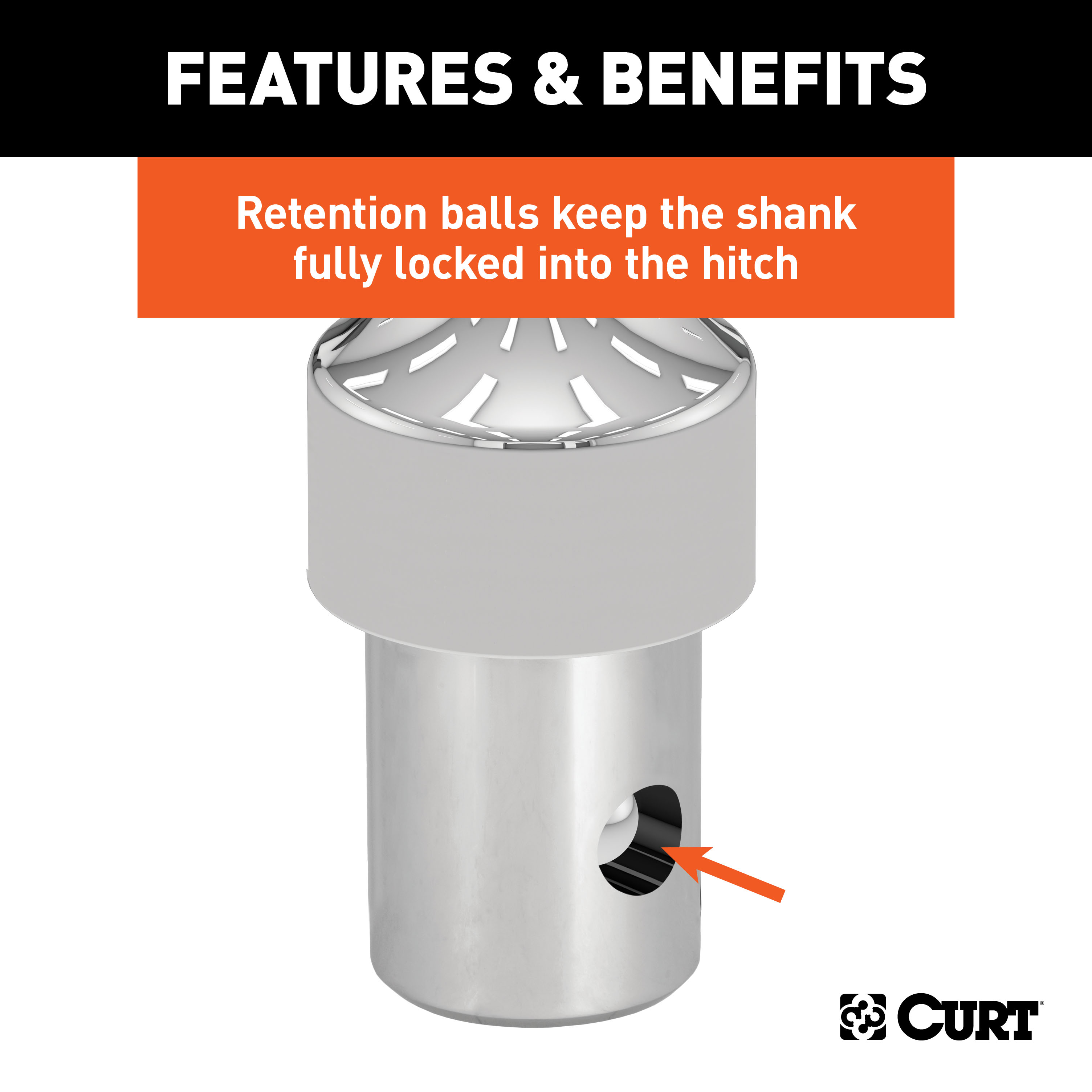 CURT OEM Puck System 2-5/16" Gooseneck Ball, Ram (38K) Gooseneck Trailer Hitch Ball thumbnail 3