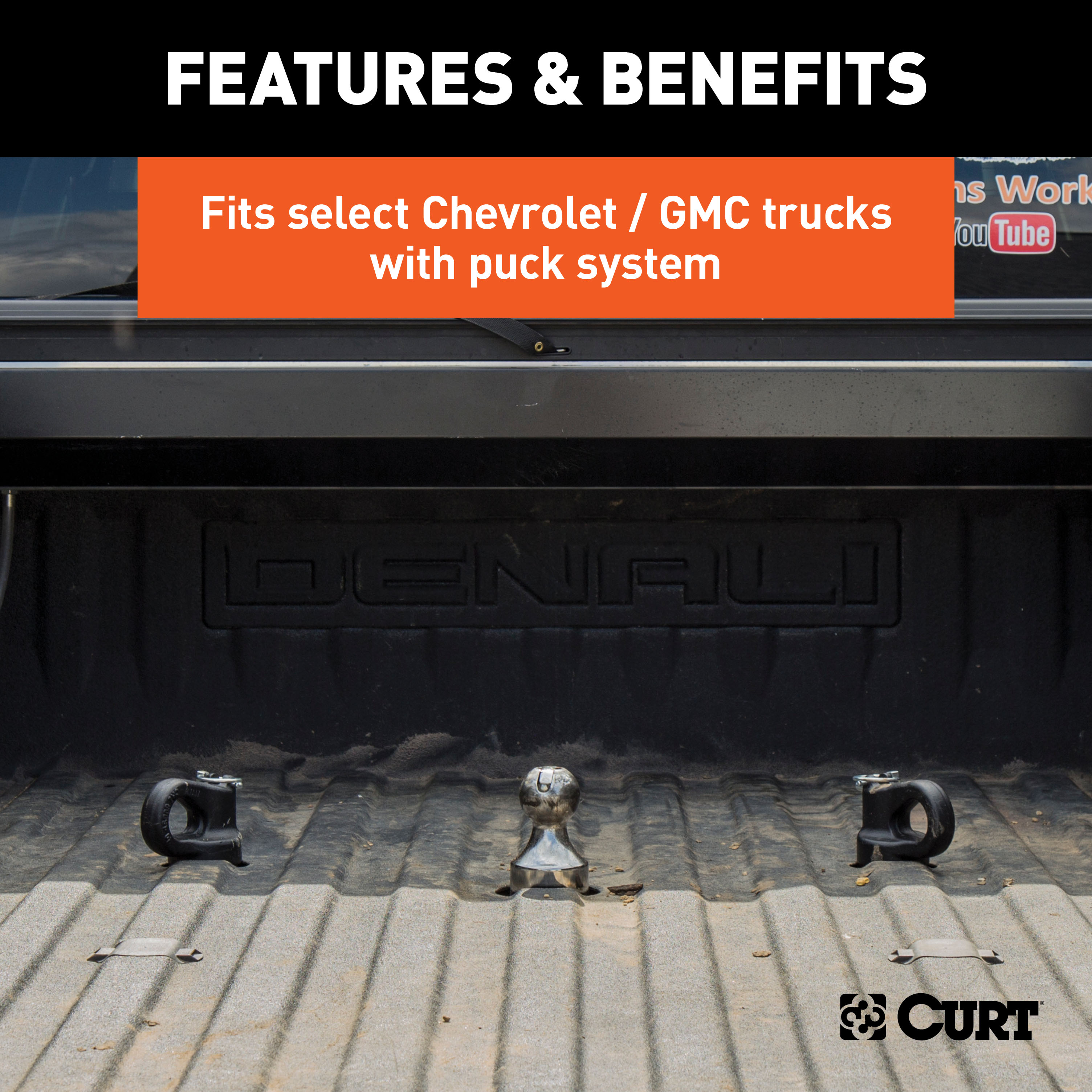 CURT OEM Puck System 2-5/16" Gooseneck Ball, Ram (38K) Gooseneck Trailer Hitch Ball thumbnail 4