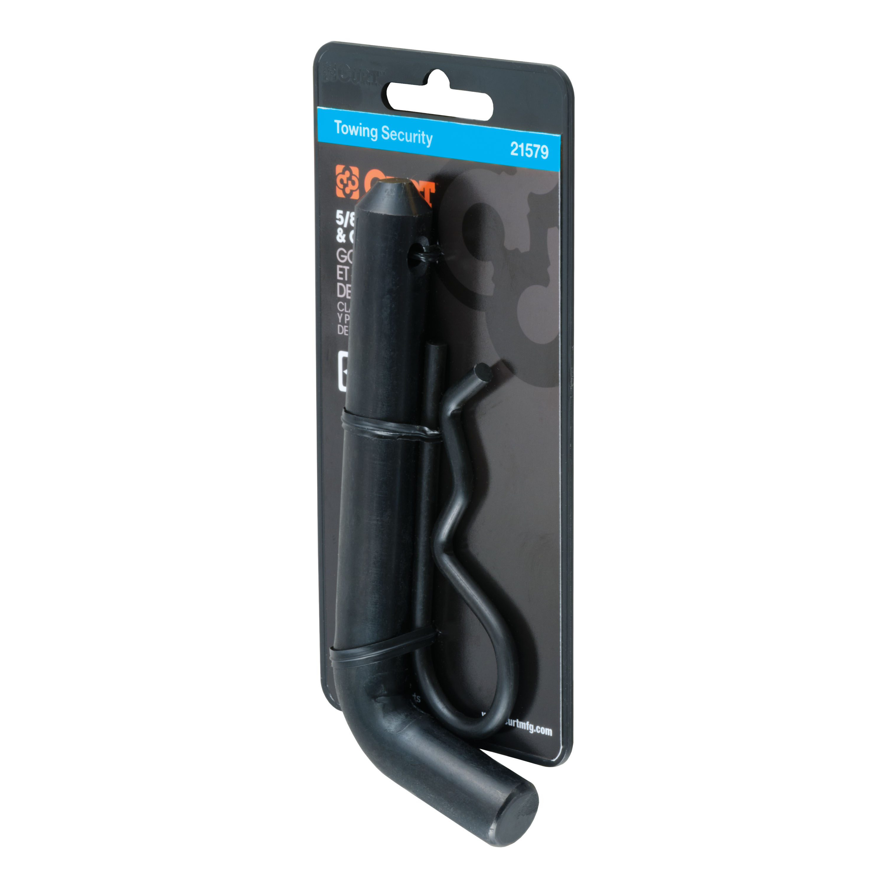 CURT 5/8" Hitch Pin (2" Receiver, Black, Packaged) Trailer Hitch Pin thumbnail 0