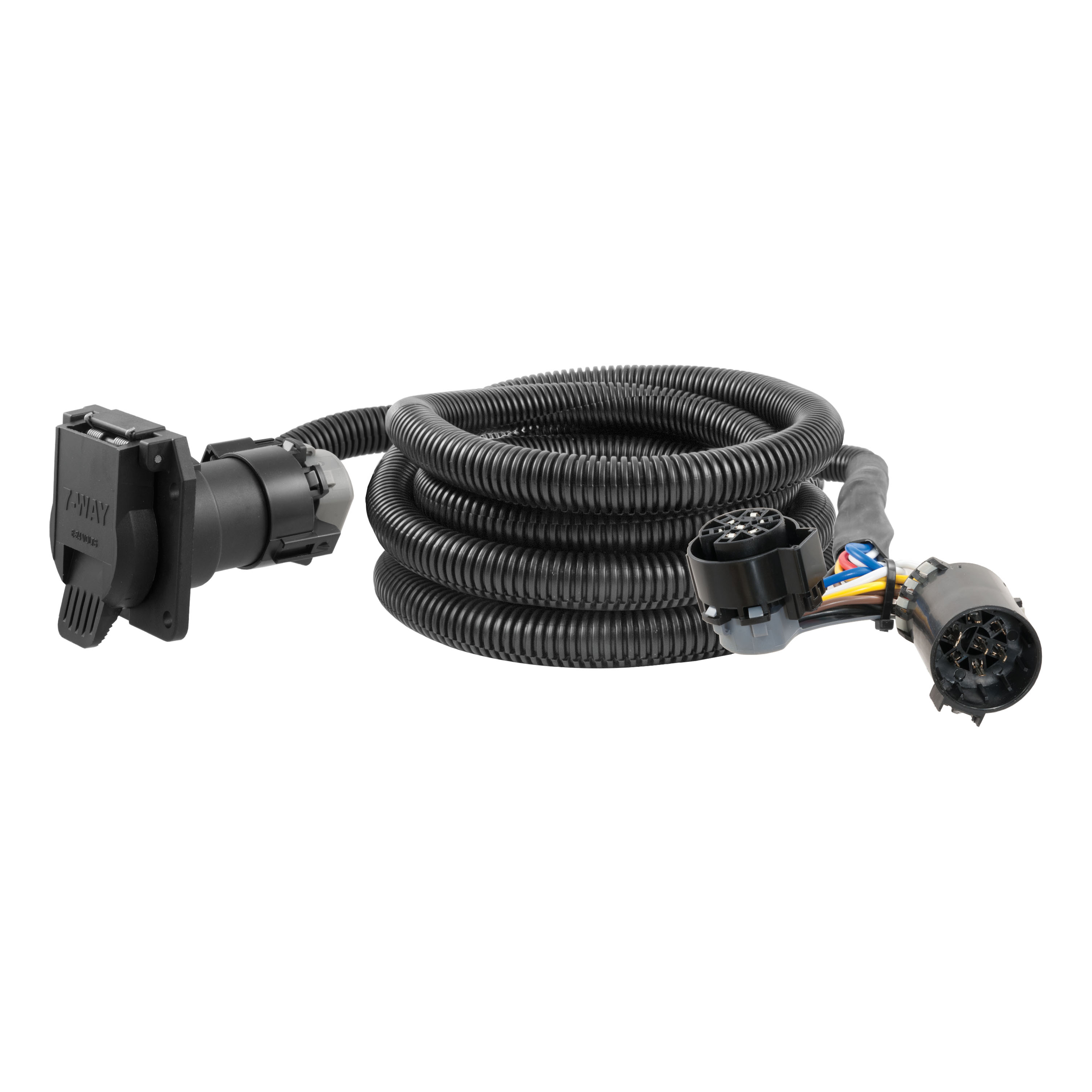 CURT 10' Custom Wiring Extension Harness (Adds 7-Way RV Blade to Truck Bed) Trailer Connector Kit thumbnail 0