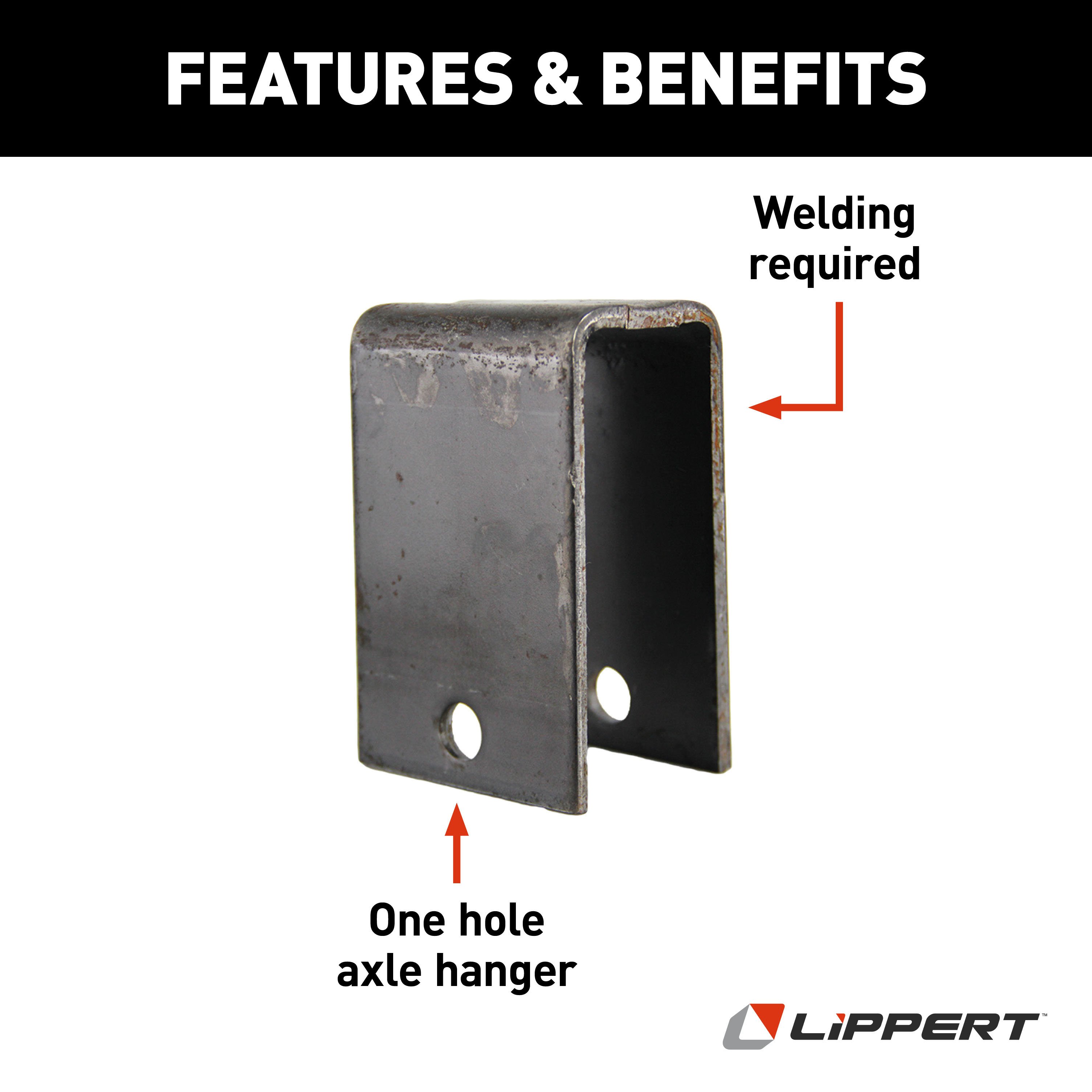 Lippert Axle Hanger - 4.17" 106185L thumbnail 1