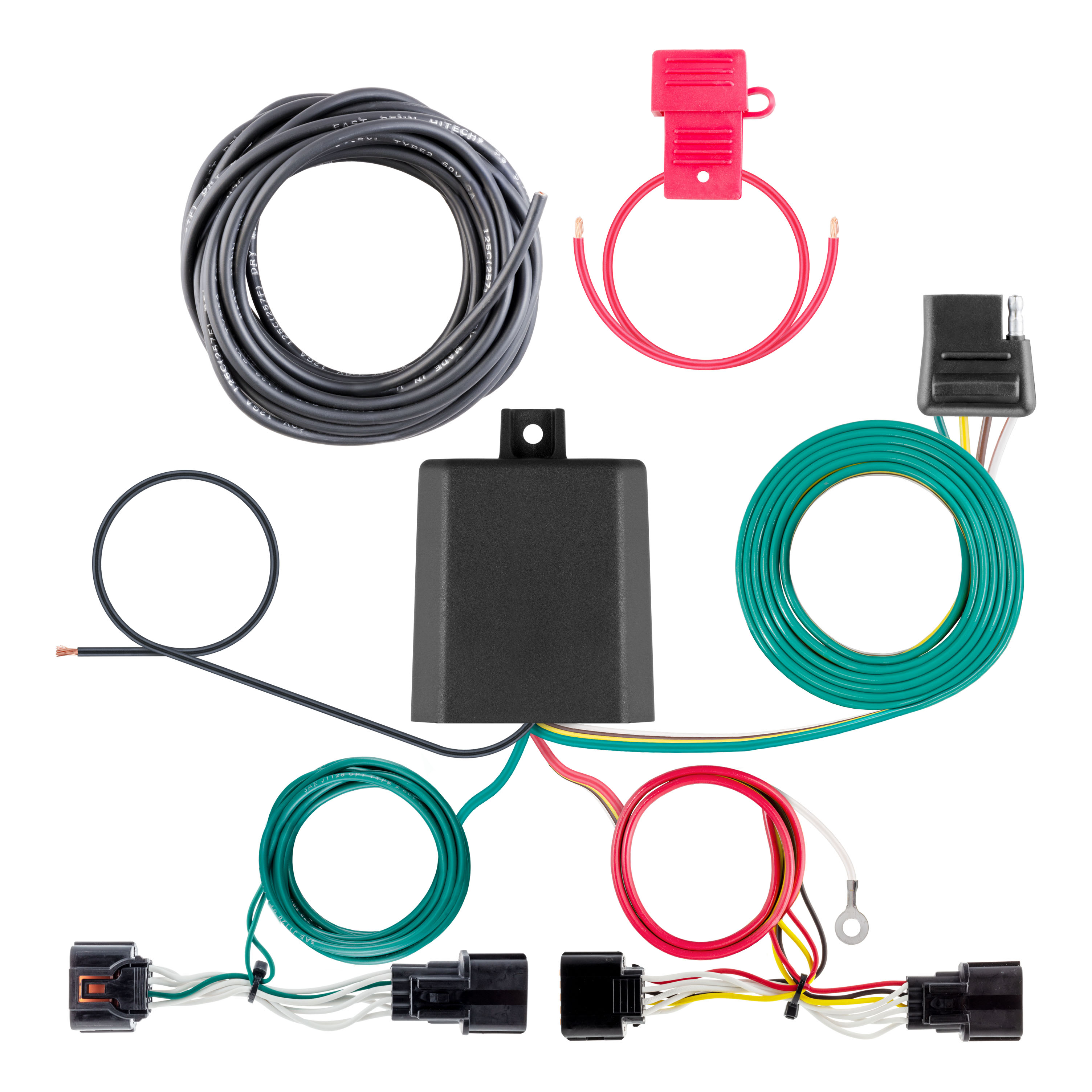 CURT Custom Wiring Harness, 4-Way Flat Output, Select Kia EV9 thumbnail 0