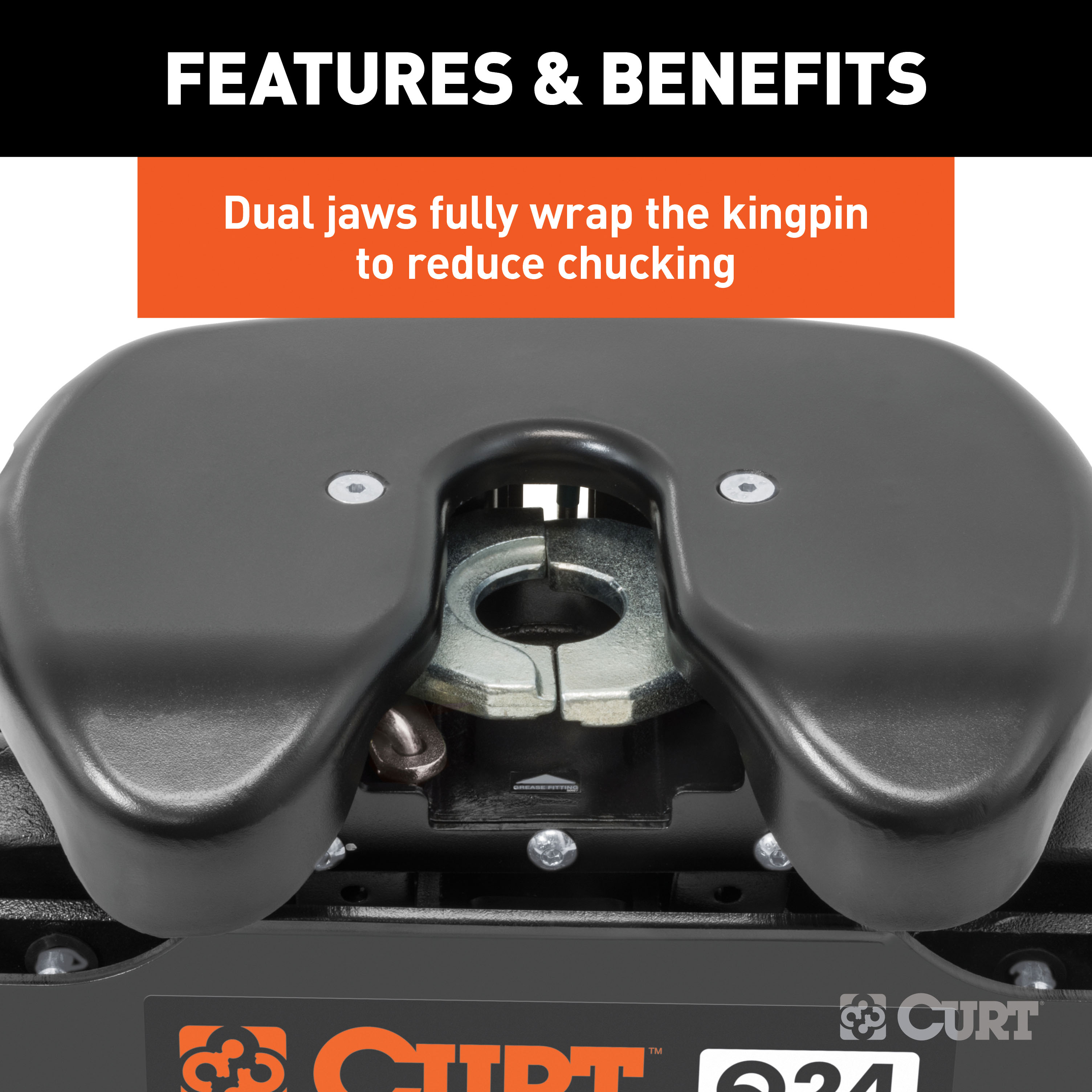 CURT 24K Q24 5th Wheel Hitch, Select Ram 2500, 3500, 8' Bed Puck System  thumbnail 9