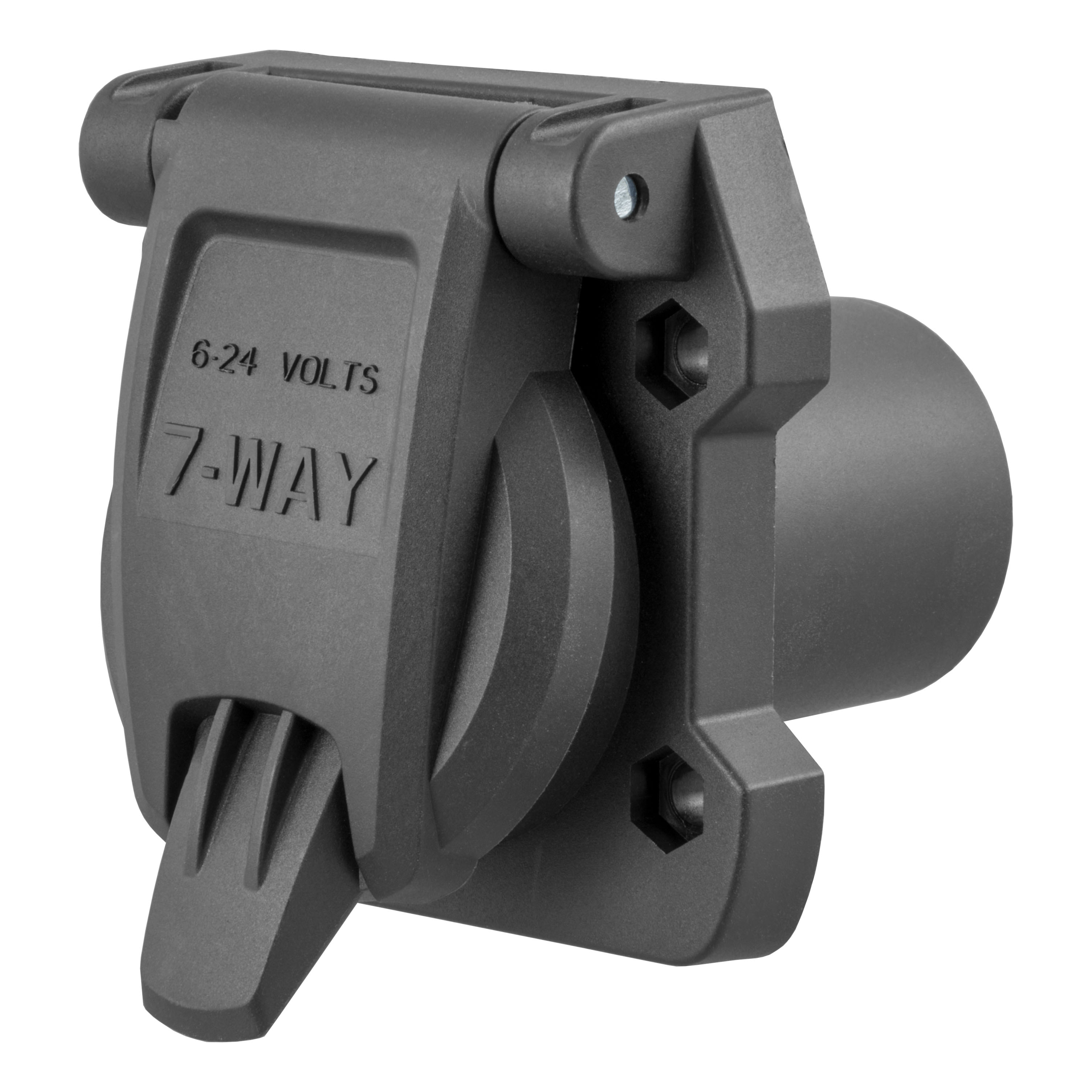 CURT Heavy-Duty Replacement OE 7-Way RV Blade Socket (Plugs into USCAR) Trailer Connector Kit thumbnail 0
