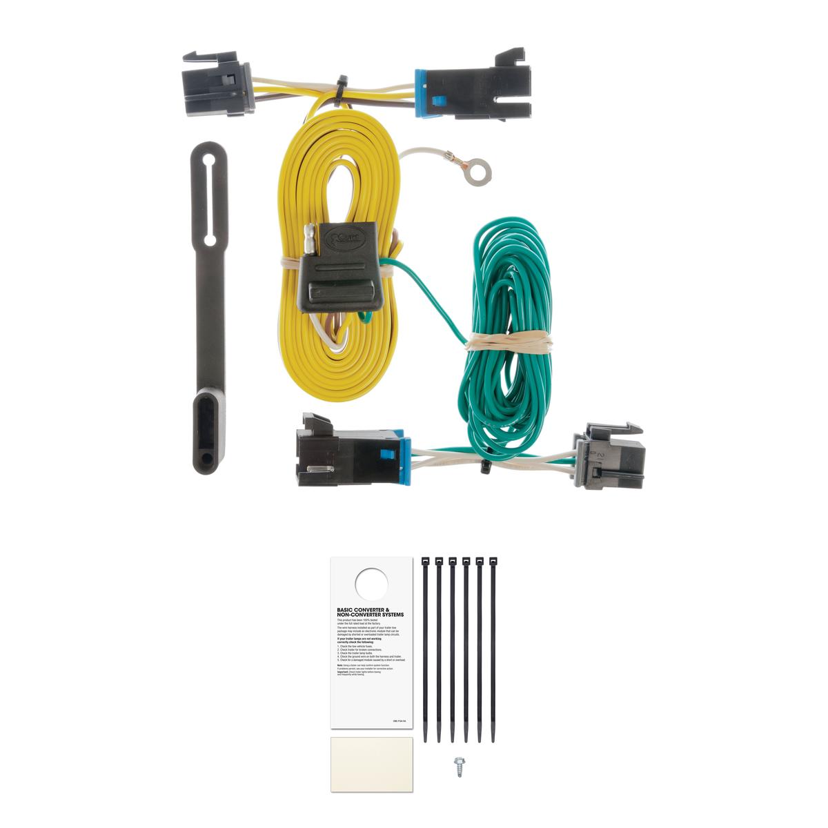 CURT Custom Wiring, 4-Flat, Select Chevy Express, GMC Savana 1500, 2500, 3500, 4500 Trailer Connector Kit thumbnail 0