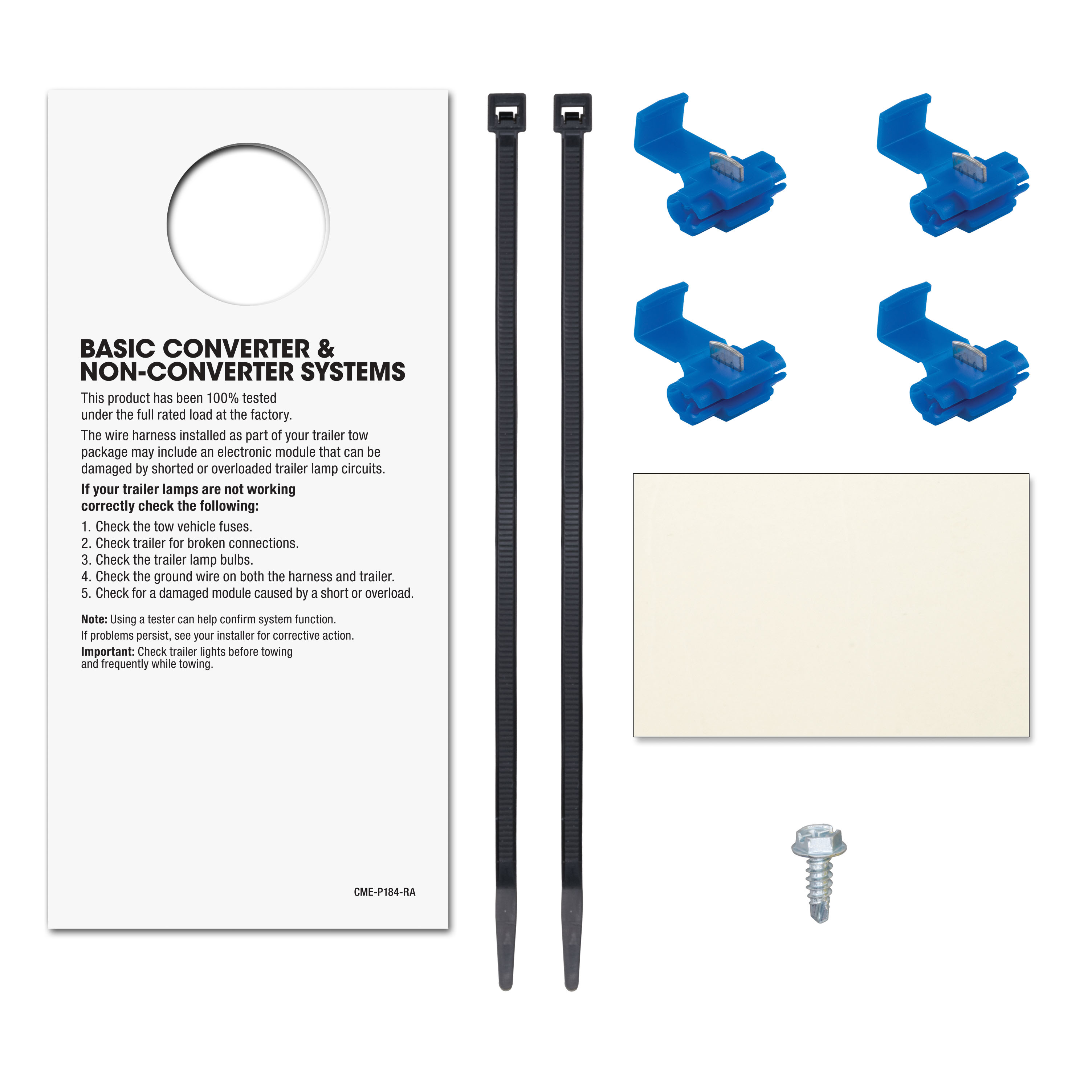 CURT Custom Wiring, 4-Way Flat, Select Astro, Blazer, Bravada, Jimmy, Safari Trailer Connector Kit thumbnail 4