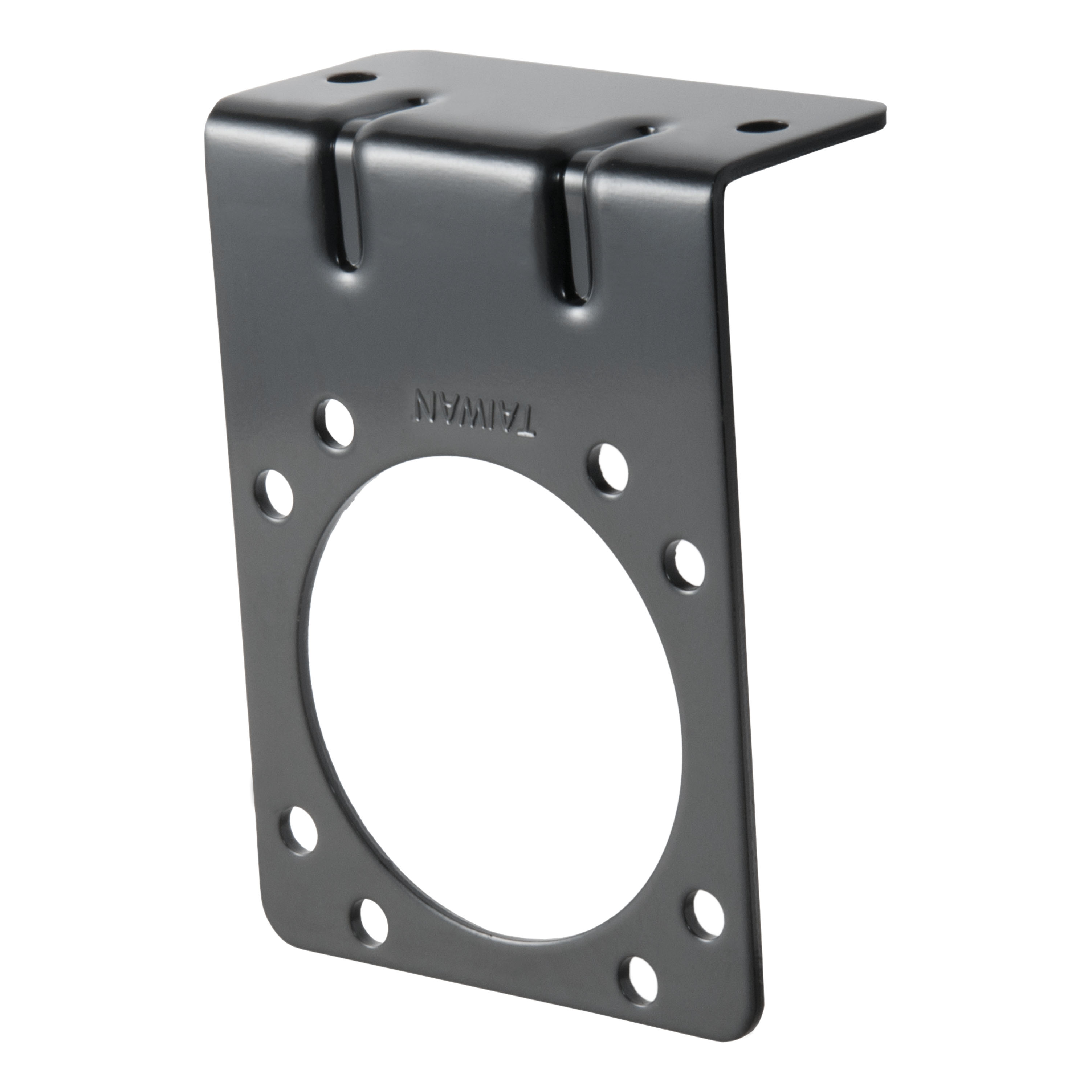 CURT Connector Mounting Bracket for 7-Way RV Blade (Heavy-Duty, Black) Trailer Wire Connector Mounting Bracket thumbnail 0