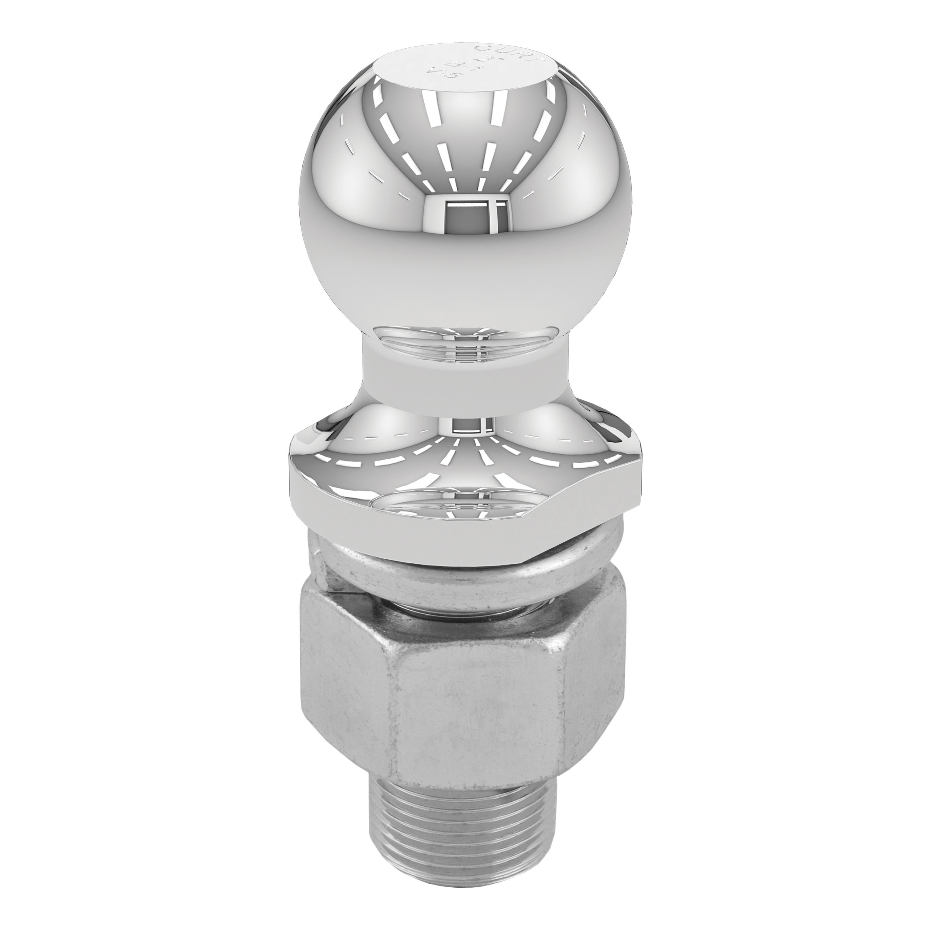 CURT 2" Trailer Ball (1-1/4" x 2-5/8" Shank, 10,000 lbs., Chrome, Packaged) Trailer Hitch Ball thumbnail 2