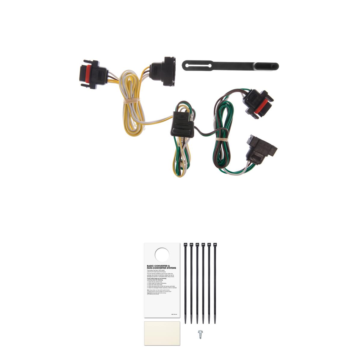 CURT Custom Wiring, 4-Flat, Select Caravan, Grand Caravan, Dakota, Town and Country Trailer Connector Kit thumbnail 0