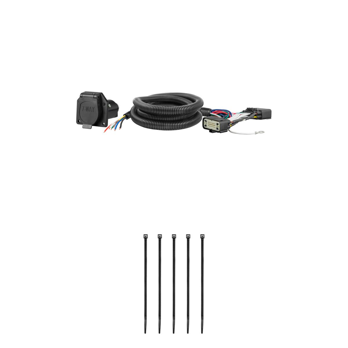 CURT Custom Wiring, 7-Way RV Blade Output, Select Ford Explorer, Police Interceptor Trailer Connector Kit thumbnail 0