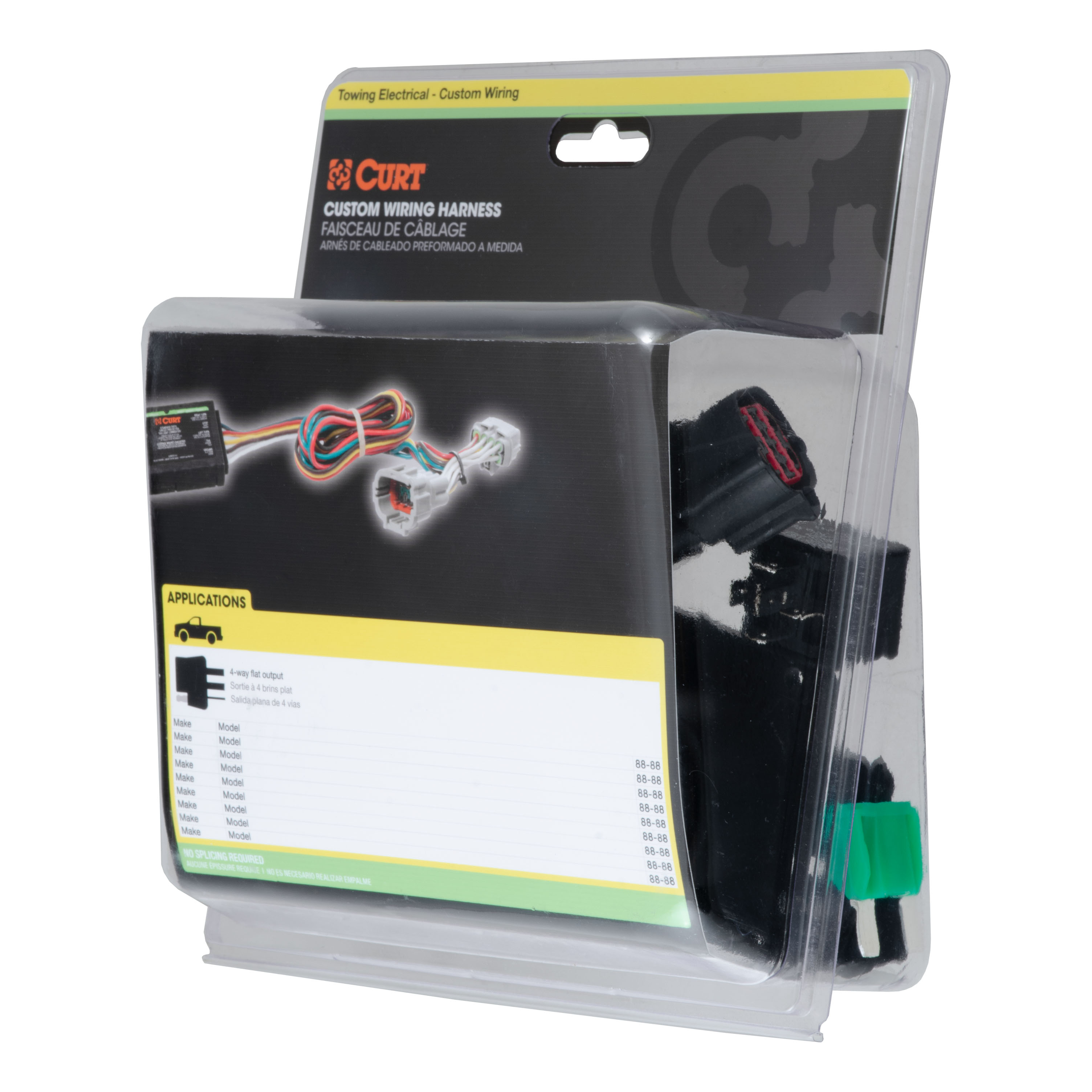 CURT Custom Wiring, 7-Way RV Blade Output, Select Ford Explorer, Police Interceptor Trailer Connector Kit thumbnail 4