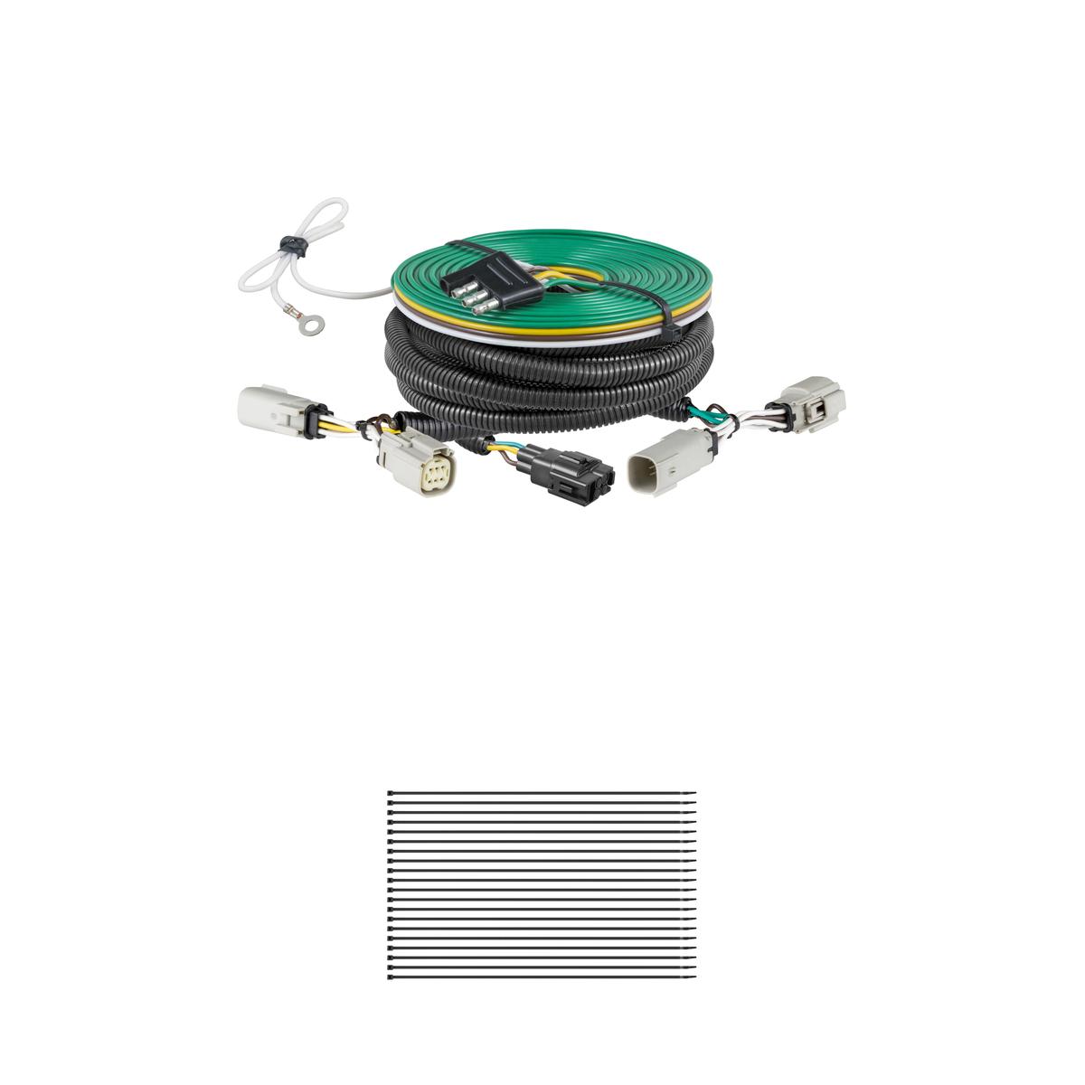 CURT Custom Towed-Vehicle RV Wiring Harness, Select Ford Bronco w/o LED Taillights Trailer Connector Kit thumbnail 0