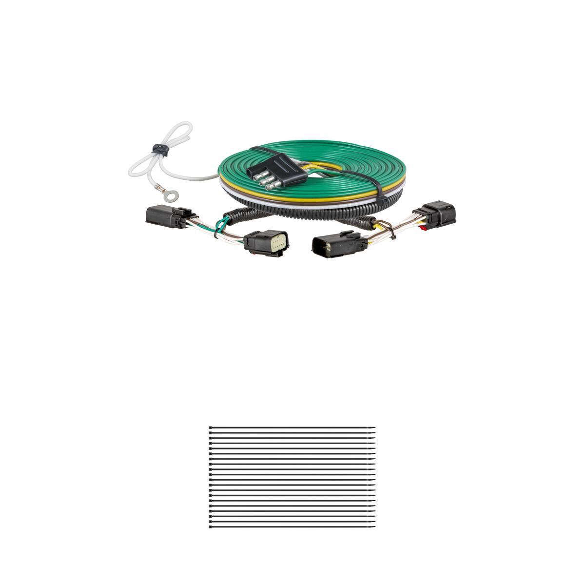 CURT Custom Towed-Vehicle RV Wiring Harness, Select Ford F-150 with LED Taillights Trailer Connector Kit thumbnail 0