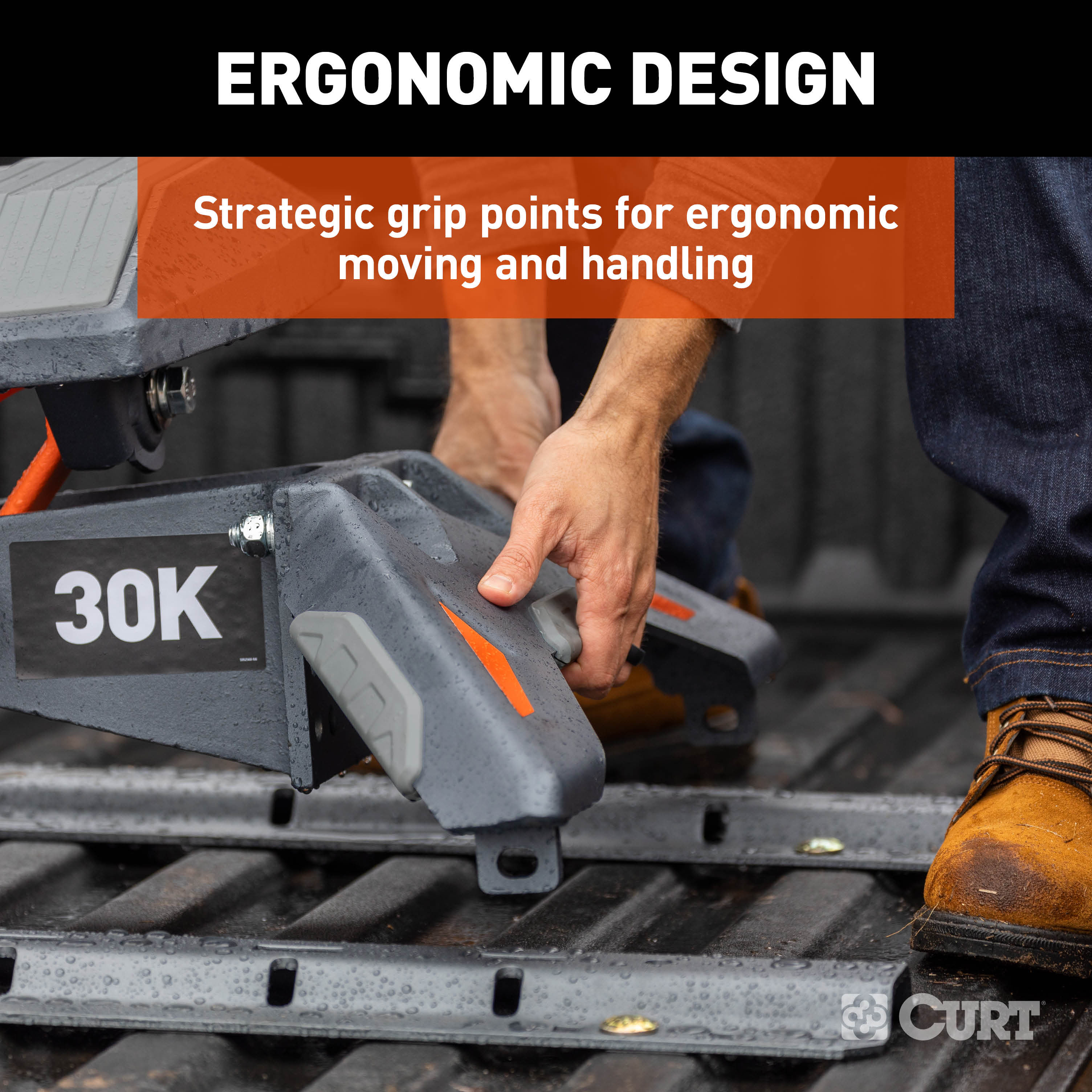 CURT PowerRide 30K 5th Wheel Hitch with Rails thumbnail 6