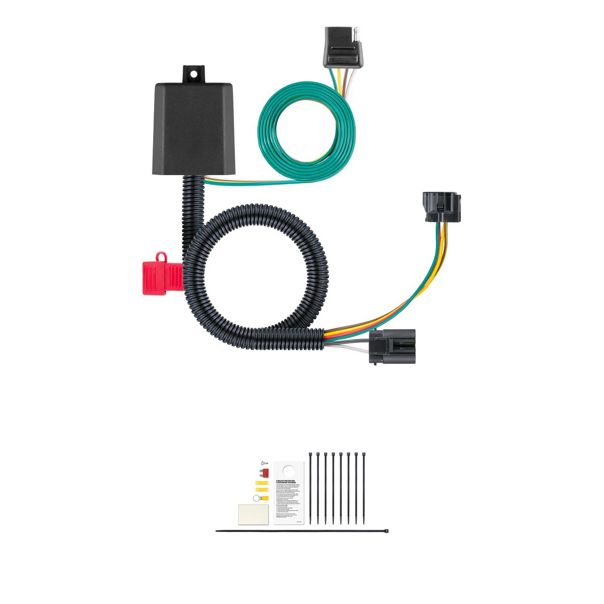 CURT Custom 4-Flat, Select Hyundai and Kia Vehicles, OEM Tow Package Required Trailer Connector Kit thumbnail 0