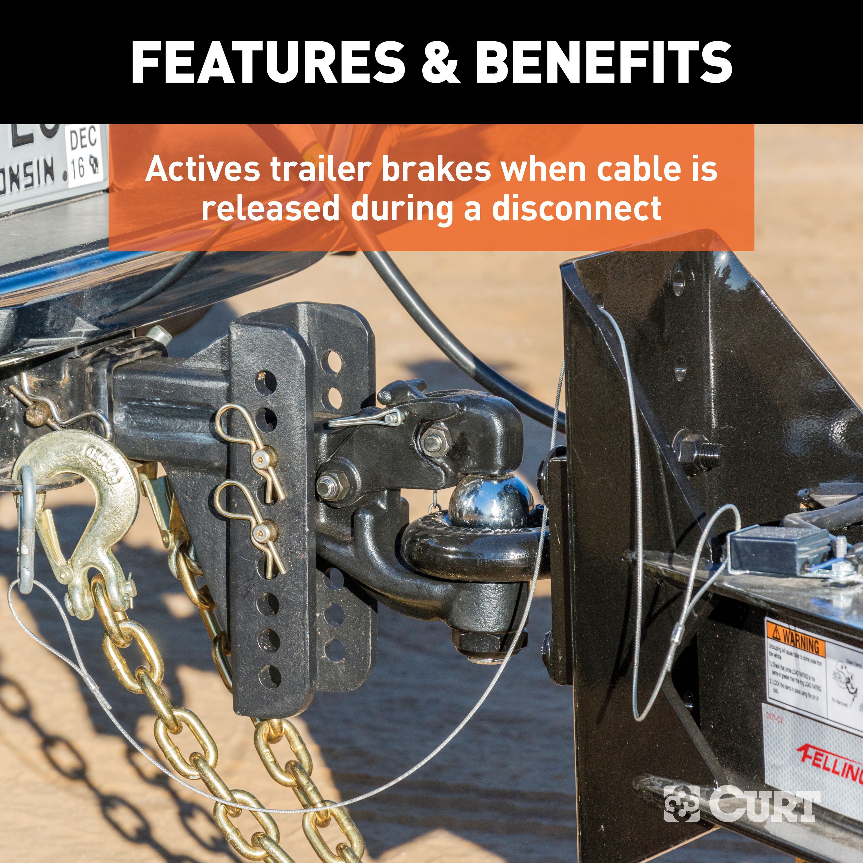 CURT Breakaway Switch Trailer Brake thumbnail 2