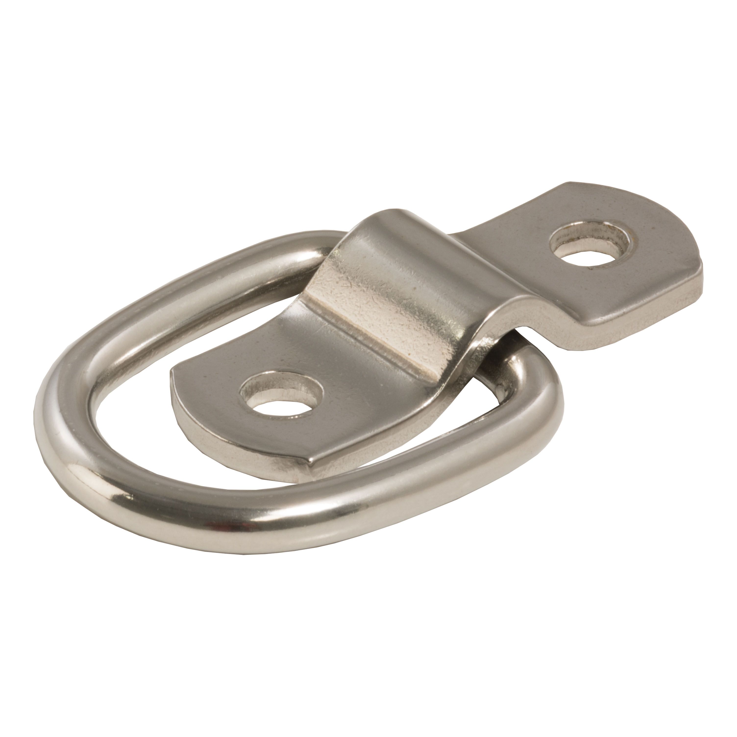 CURT 1" x 1-1/4" Surface-Mounted Tie-Down D-Ring (1,200 lbs, Stainless) Tow Ring thumbnail 1