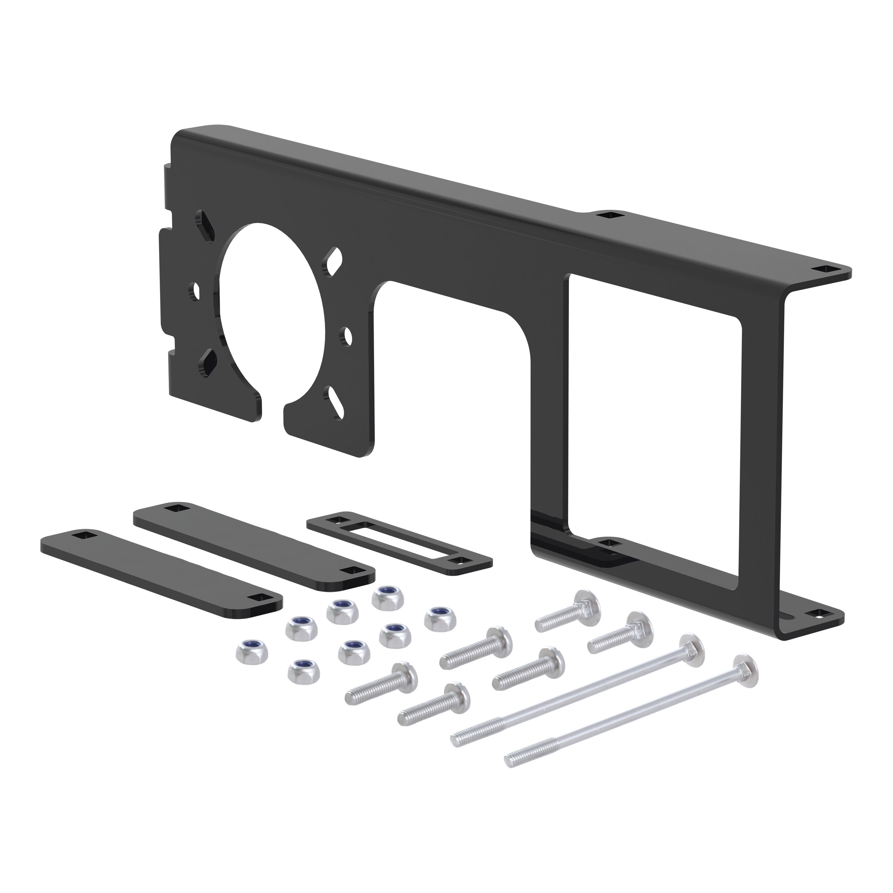 CURT Easy-Mount Wiring Bracket for 4 or 5-Flat & 6 or 7-Round (2-1/2" Receiver) Trailer Wire Connector Mounting Bracket thumbnail 0