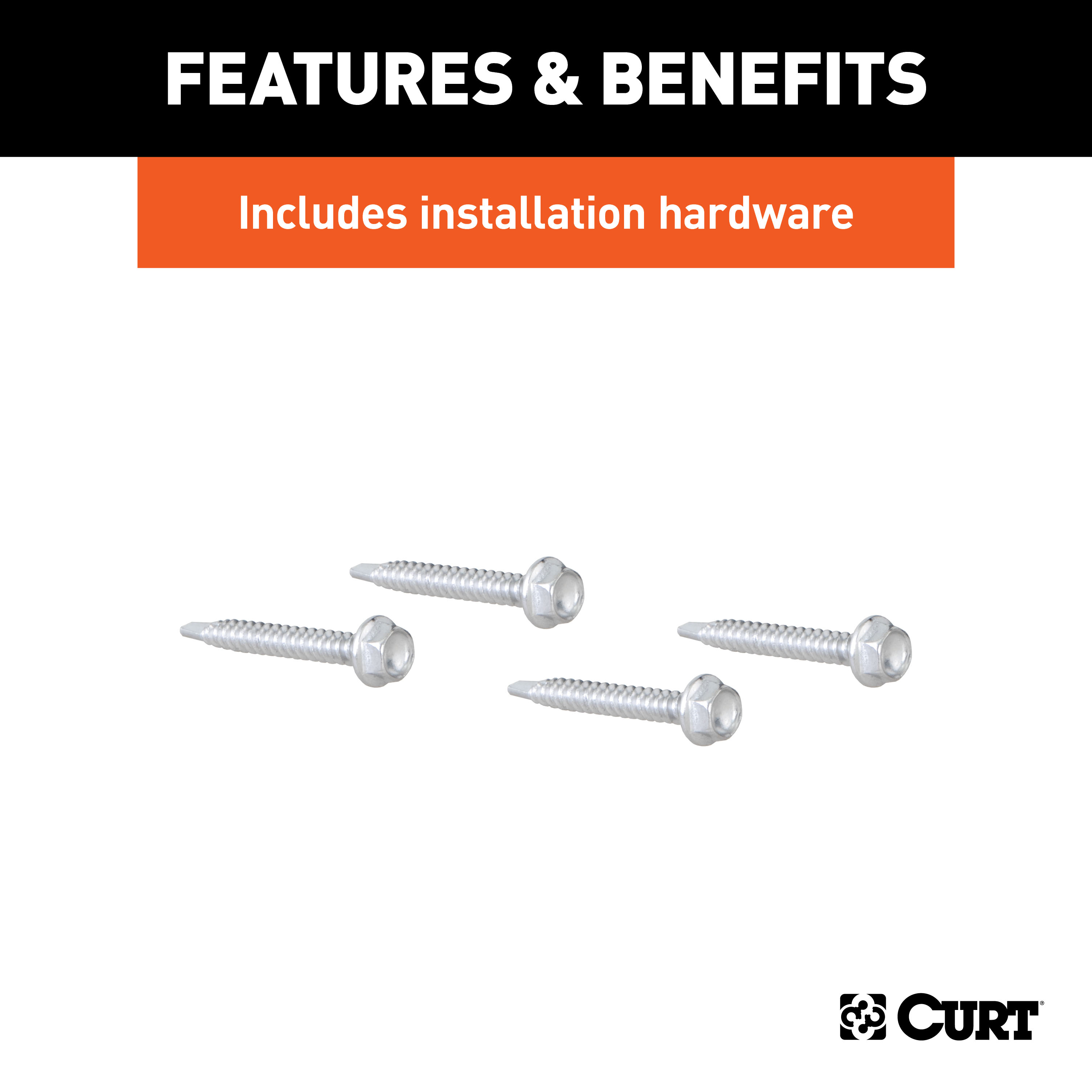 CURT Chevrolet and GMC Truck Bed 7-Way Opening Cover Plate Trailer Connector Kit thumbnail 5