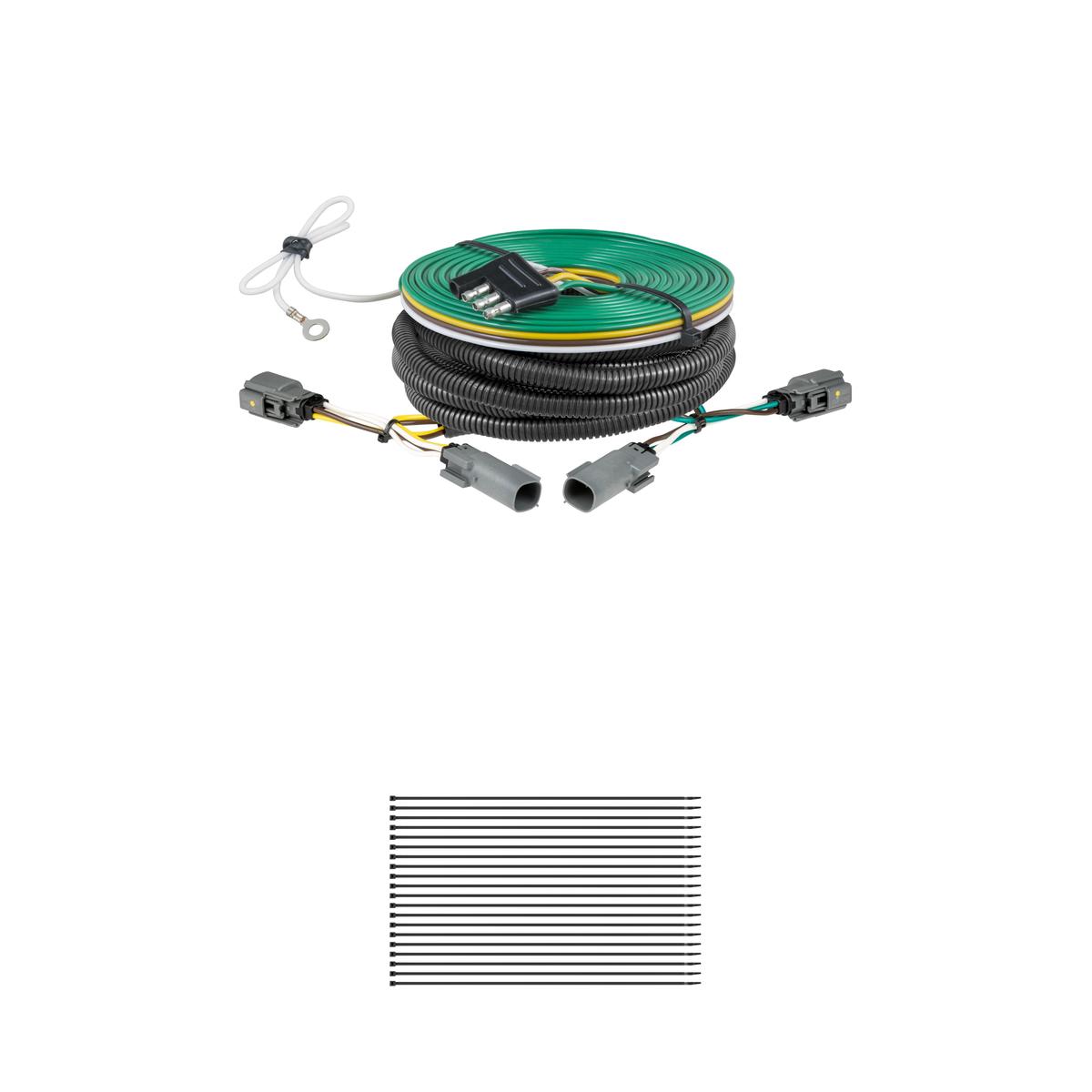 CURT Custom Towed-Vehicle RV Wiring Harness for Select Ford F-150 with Backup Sensors Trailer Connector Kit thumbnail 0