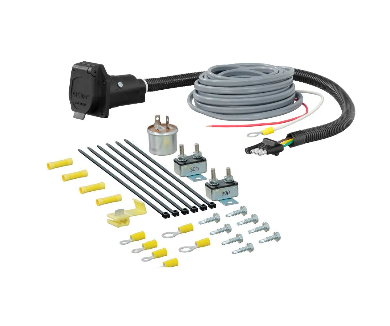 CURT Universal Trailer Brake Controller Installation Kit 10 Guage thumbnail 0
