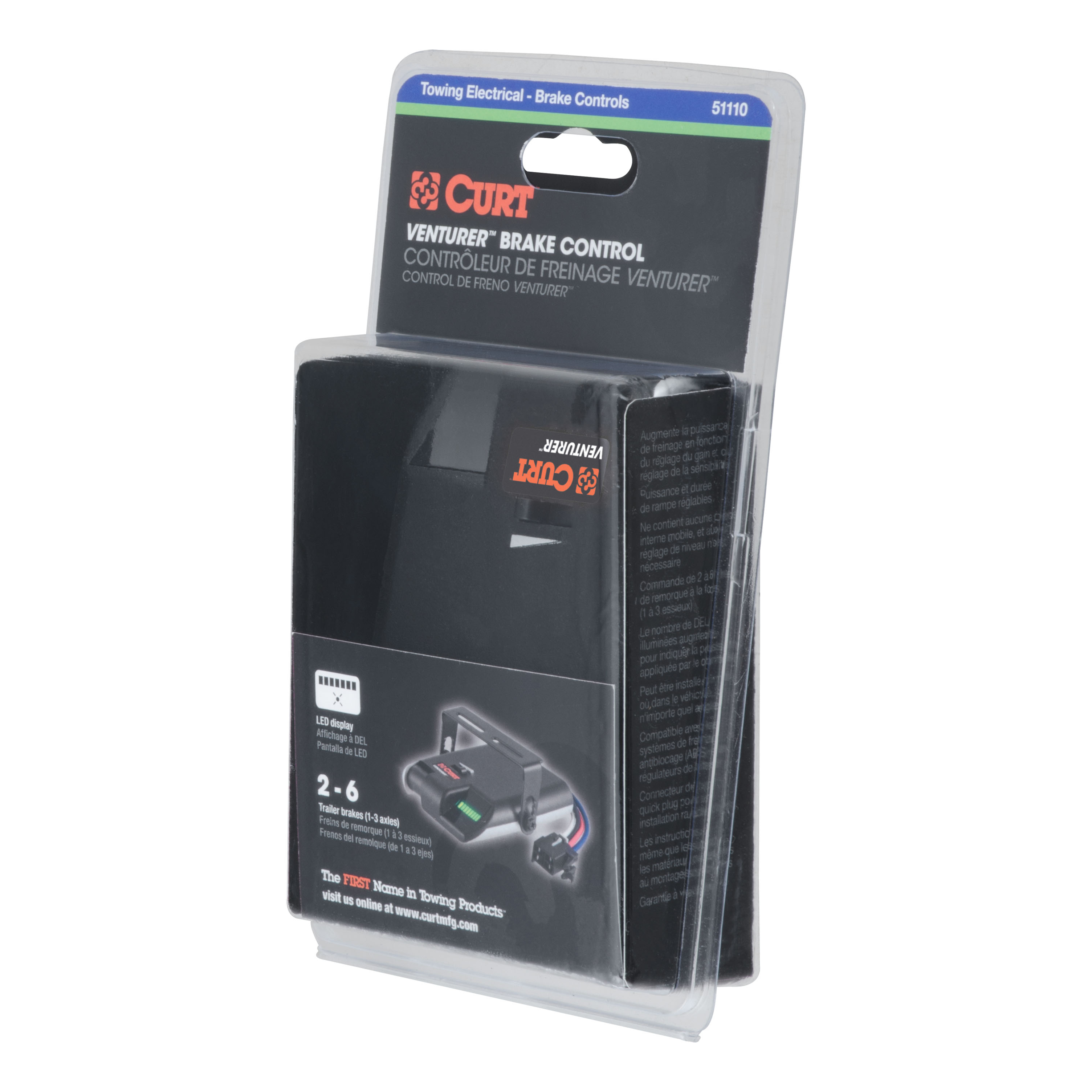 CURT Venturer Time-Delay Trailer Brake Controller Trailer Brake Control thumbnail 1