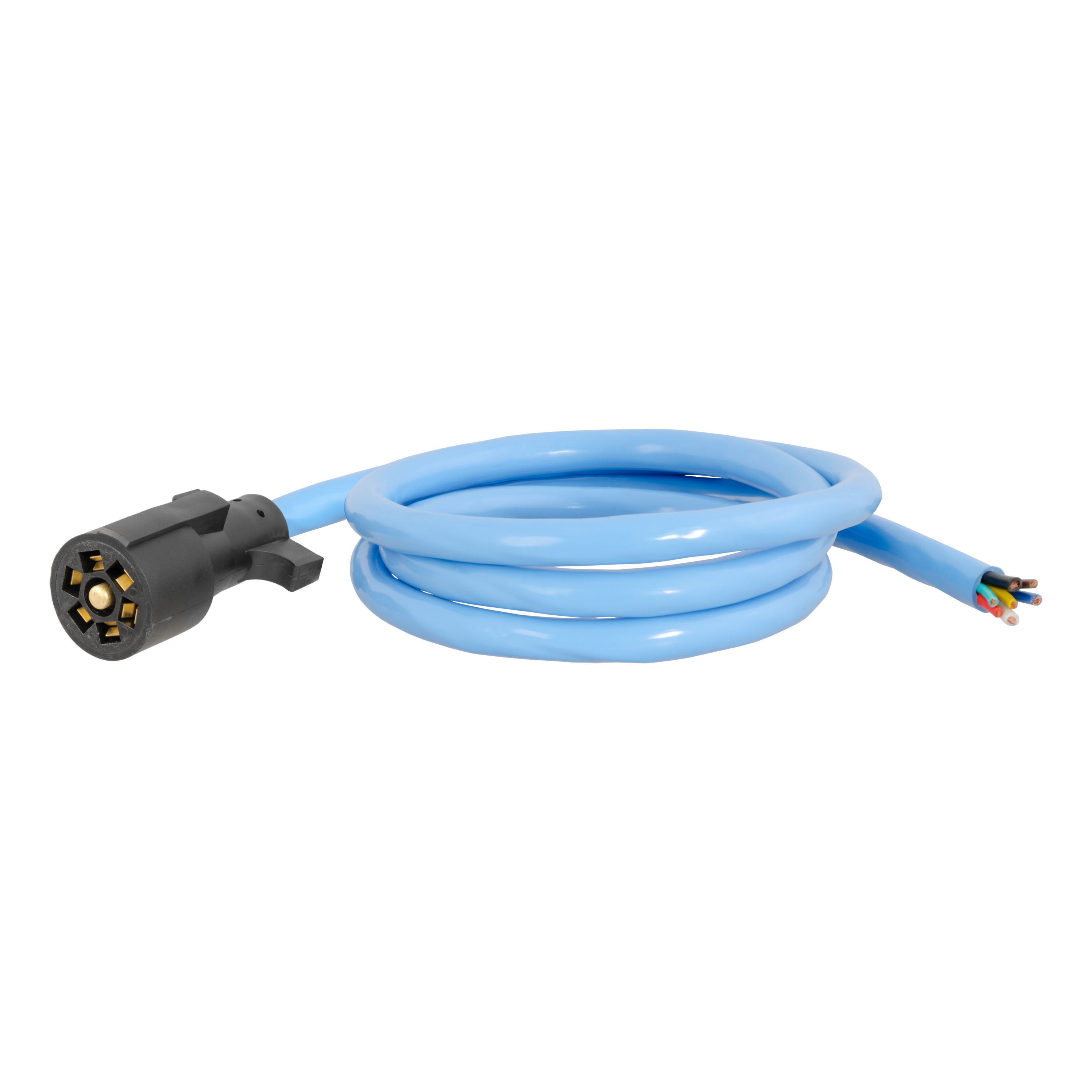 CURT Cold-Weather Replacement 7-Way RV Blade with 8' Wires (Trailer Side) Trailer Wiring Adapter Connector thumbnail 0