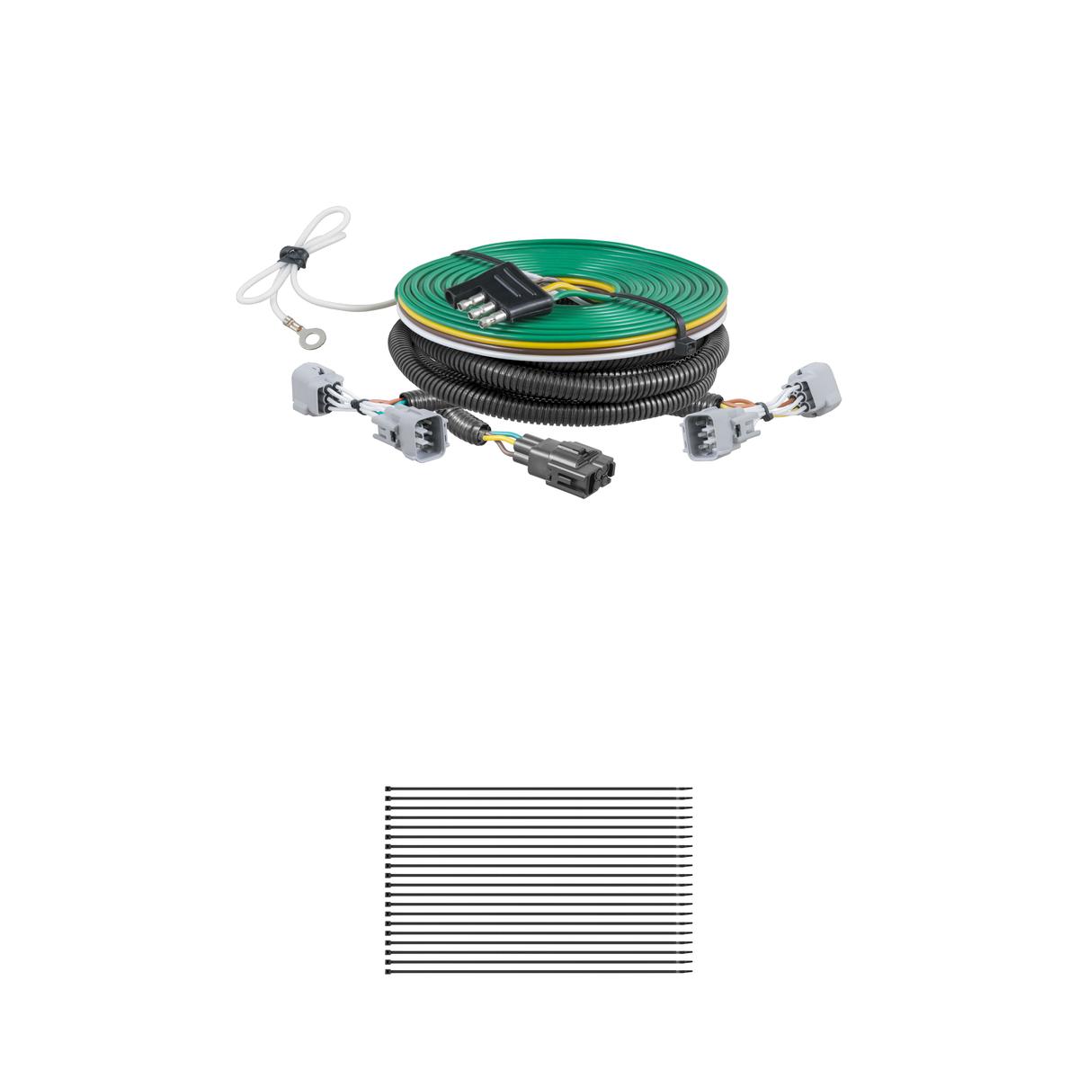 CURT Custom Towed-Vehicle RV Wiring Harness, Select Jeep Cherokee Trailer Connector Kit thumbnail 0