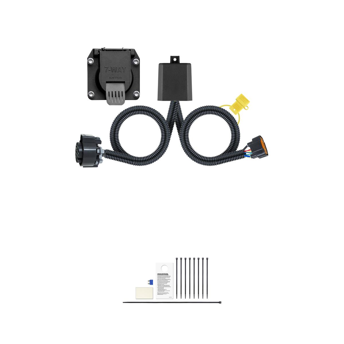 CURT Custom 7-Way RV Blade, Select Palisade, Santa Cruz, Telluride, Need Tow Package Trailer Connector Kit thumbnail 0