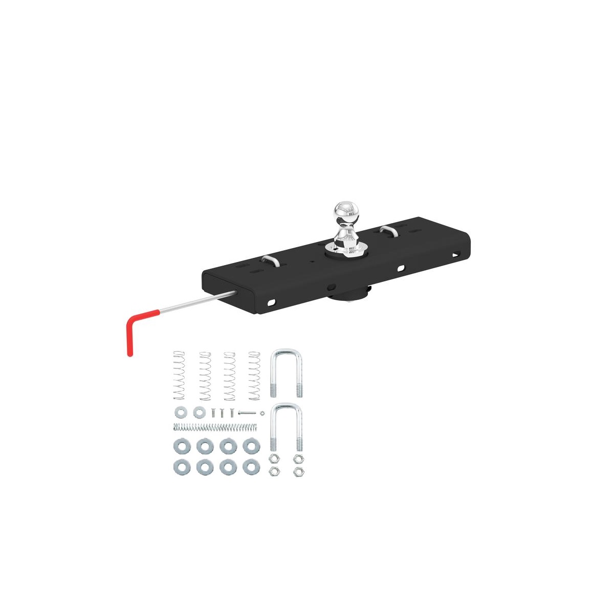 CURT Double Lock Gooseneck Hitch, 2-5/16" Ball, 30K (Brackets Required) Gooseneck Trailer Hitch thumbnail 0