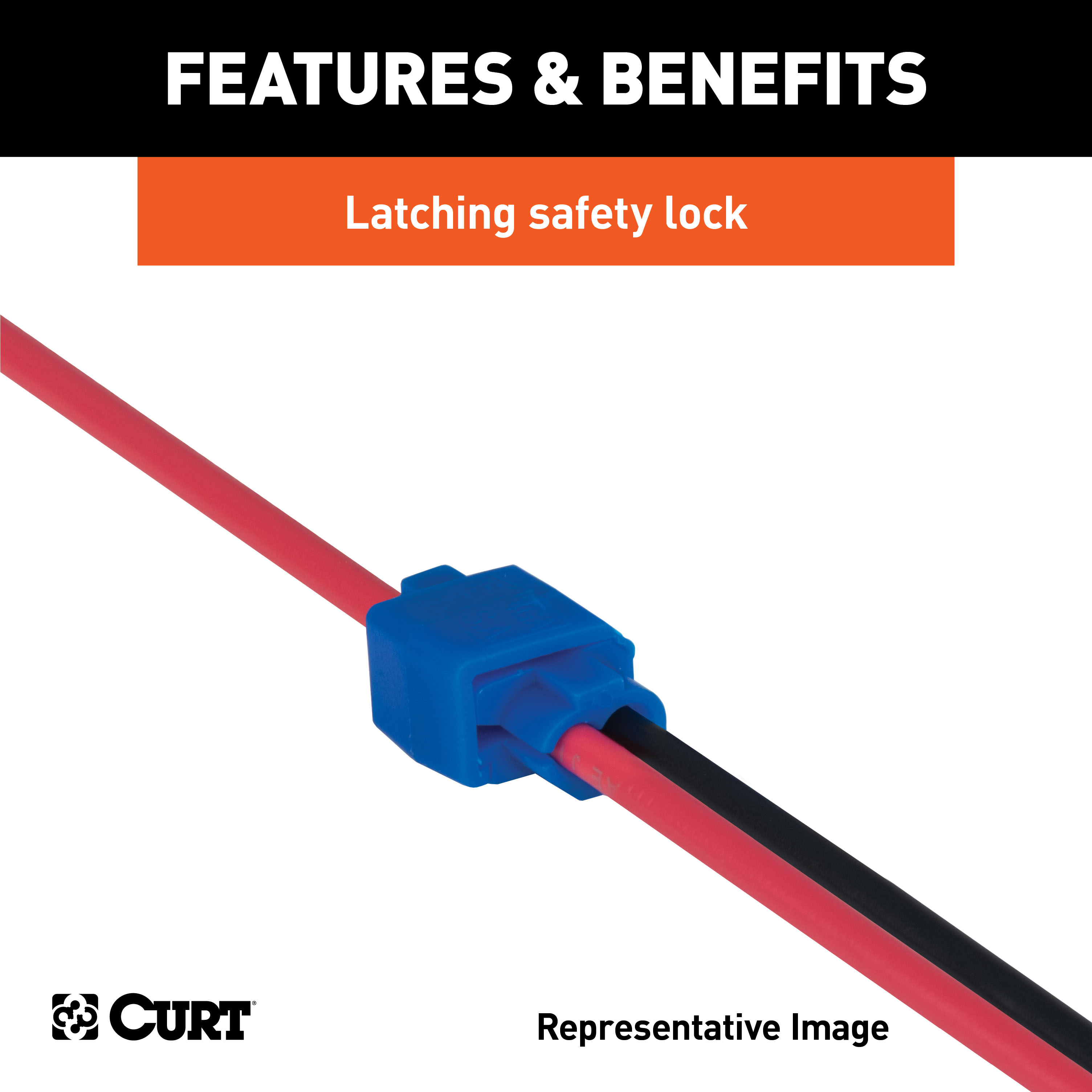 CURT Snap Lock Tap Connectors (12-10 Wire Gauge, 100-Pack) Trailer Connector Kit thumbnail 3