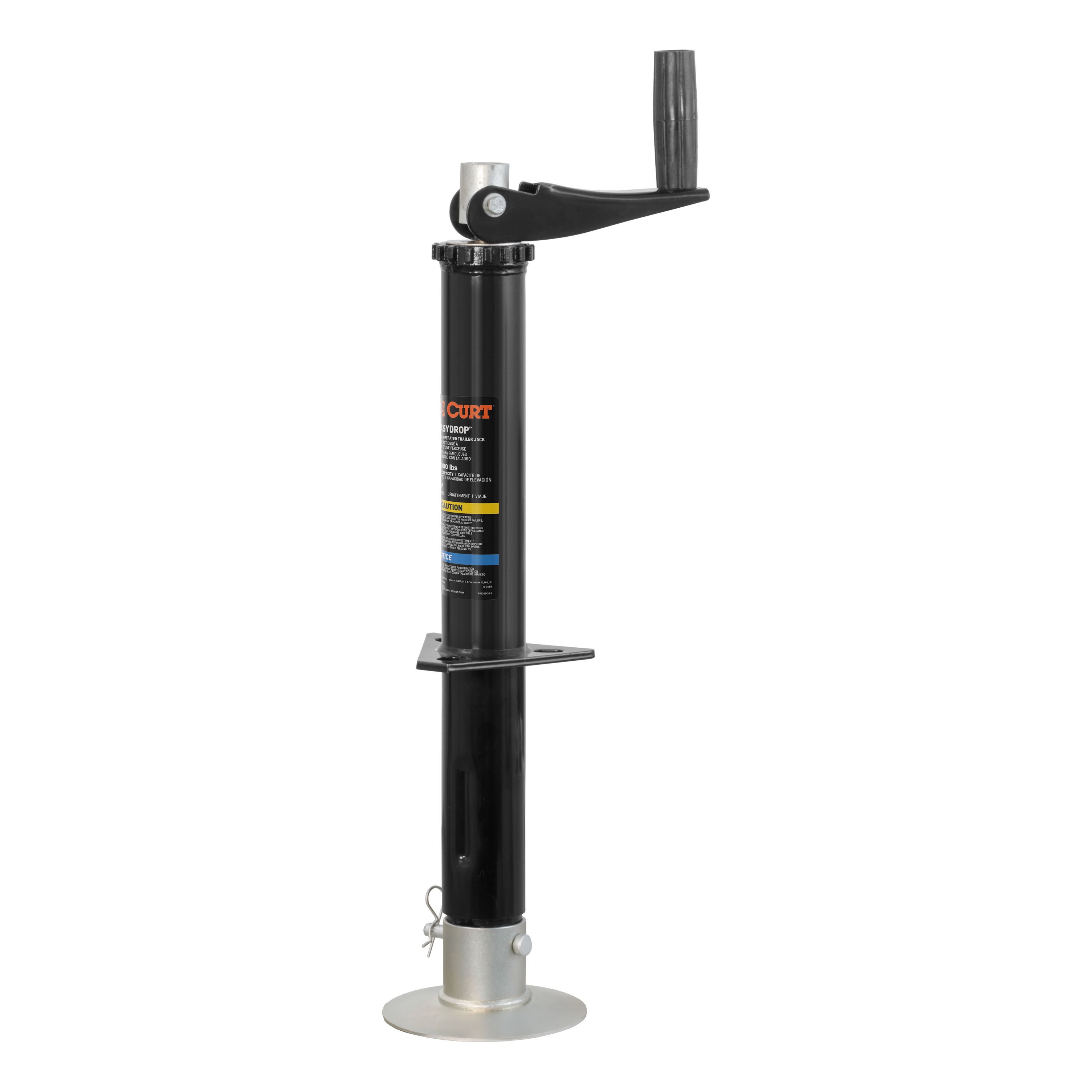 Lippert Lippert Quick Drop Drill-Operated Tongue Jack, 2,000 lbs, 14" Travel 733926 thumbnail 0
