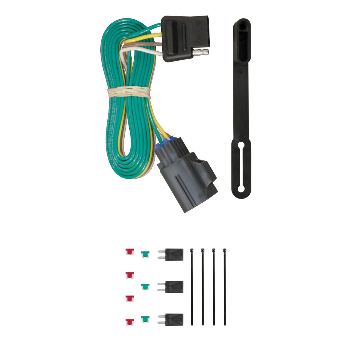 CURT Custom 4-Flat, Select Traverse, Acadia, Enclave, OEM Tow Package Required Trailer Connector Kit thumbnail 0