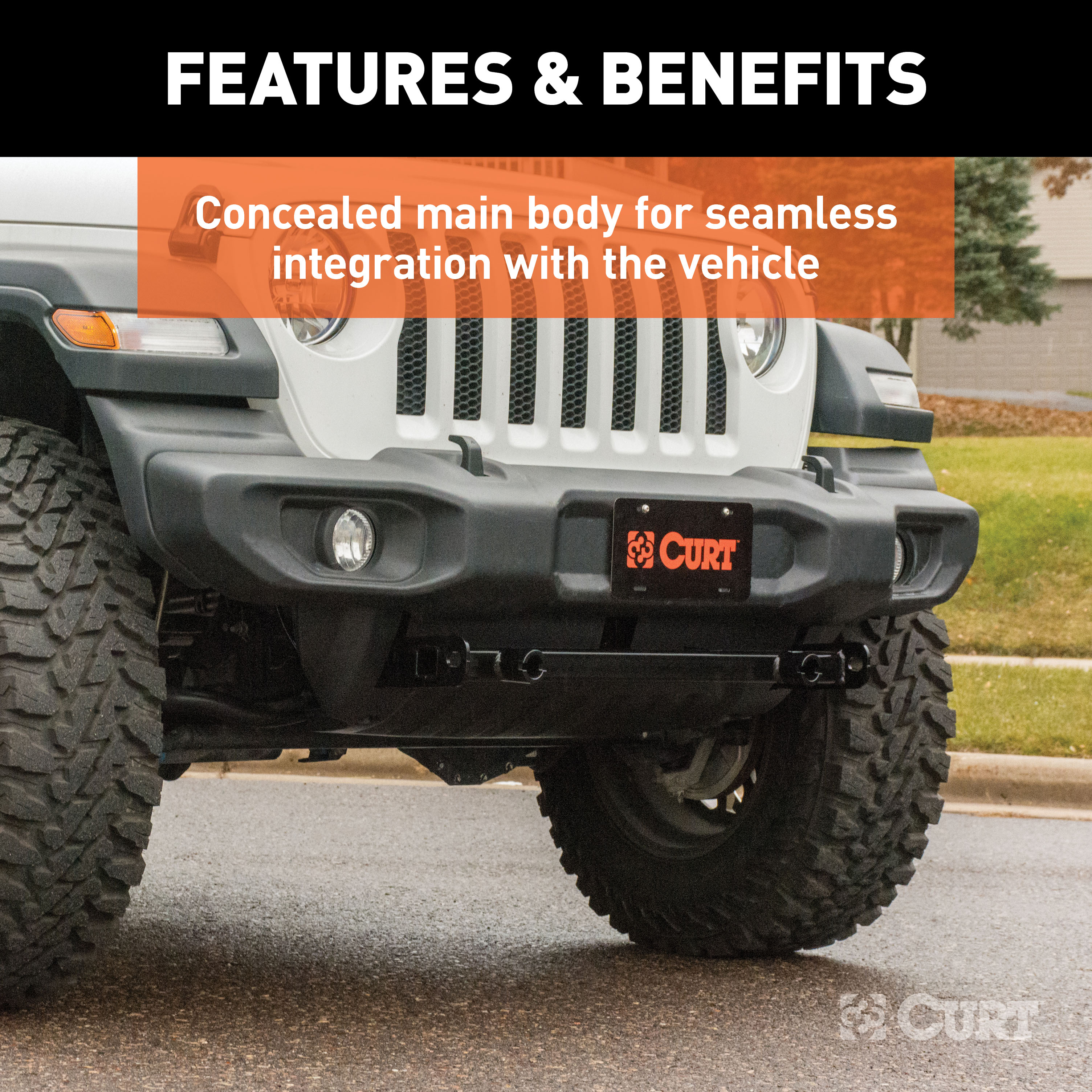 CURT Custom Tow Bar Base Plate, Select Jeep Wrangler JL Tow Bar thumbnail 2