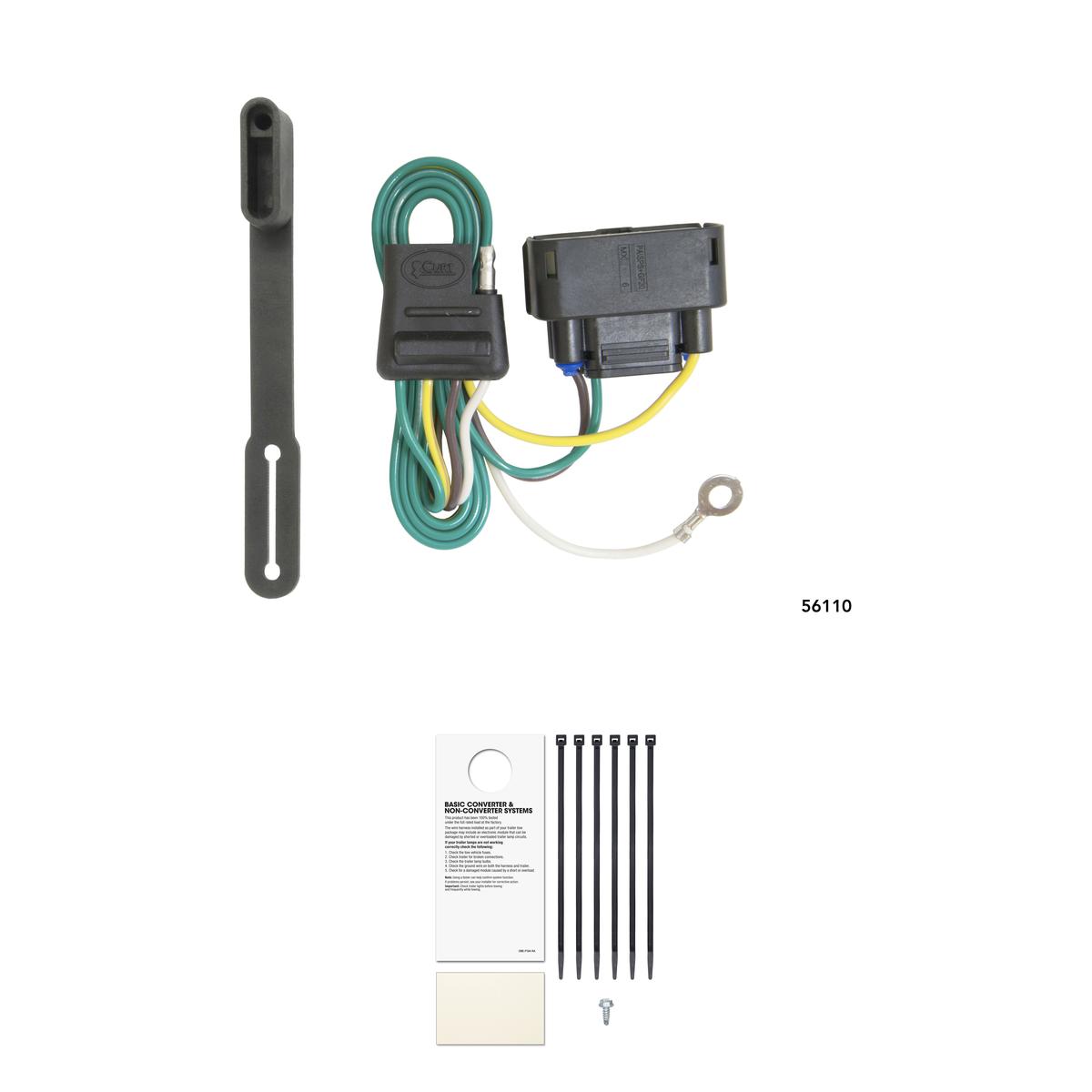 CURT Custom 4-Flat, Select Ford F-150, OEM Tow Package Required Trailer Connector Kit thumbnail 0