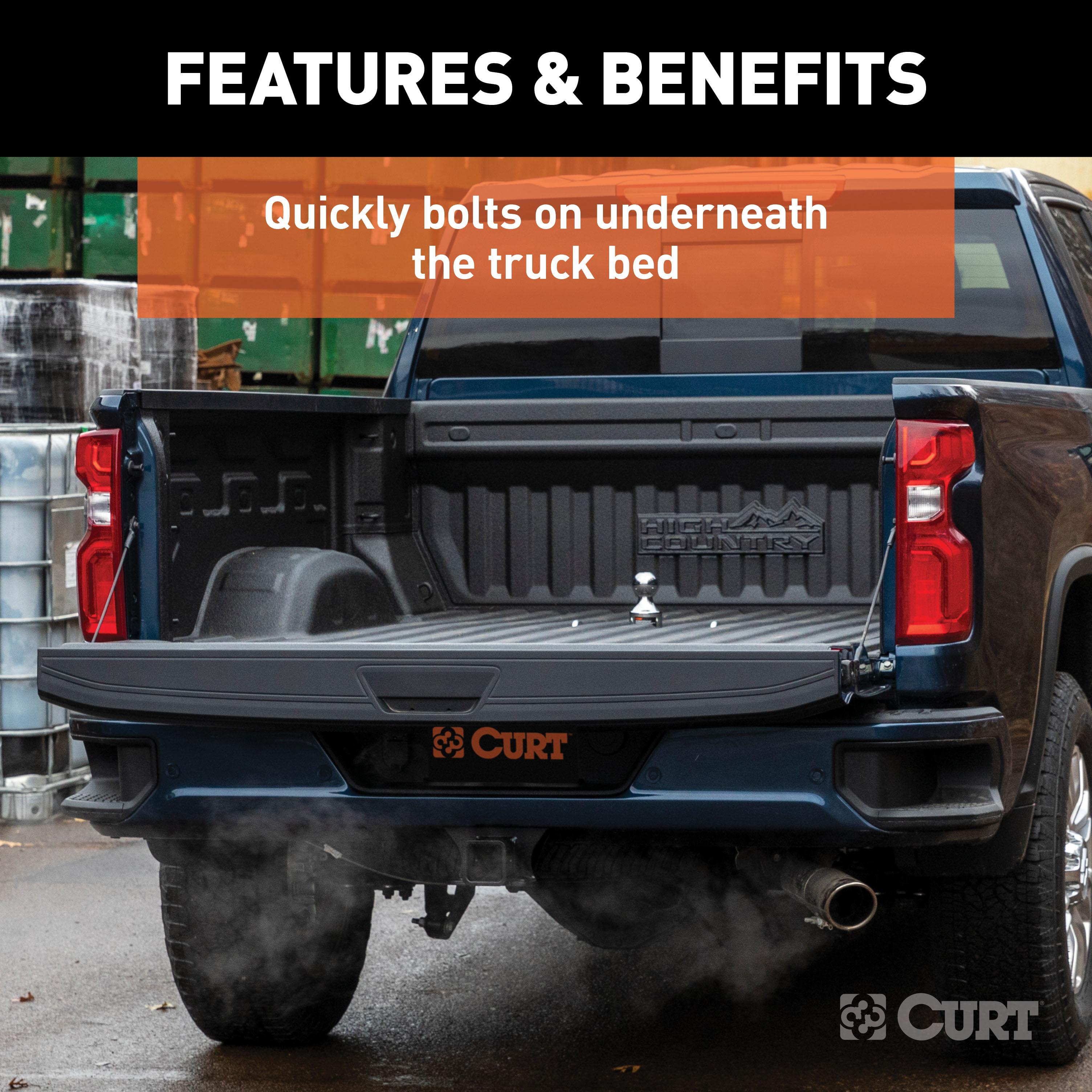 CURT OEM-Style Gooseneck Hitch, Select Chevrolet Silverado, GMC Sierra 2500, 3500 HD Gooseneck Trailer Hitch thumbnail 2