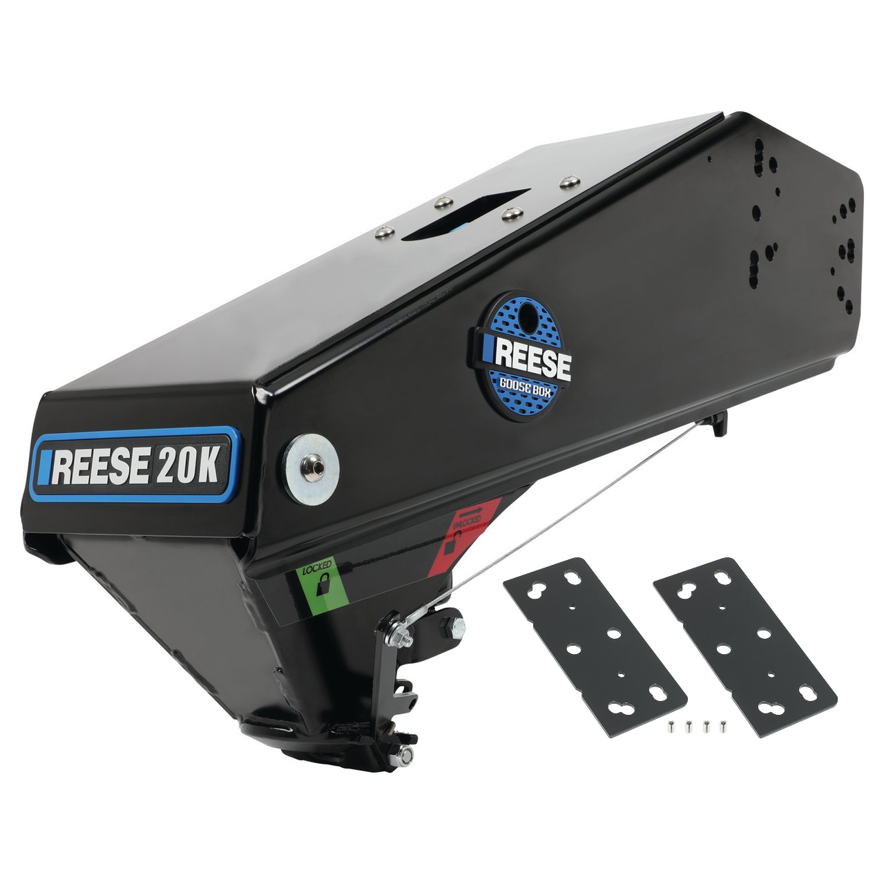 Reese Goose Box 20k Gen 3 5th Wheel Pin Box, Air Ride Fits Lippert (1716, 1116, 0115, 1621, 1621HD, 0719, Rhino), Fabex PB 600 Series thumbnail 0