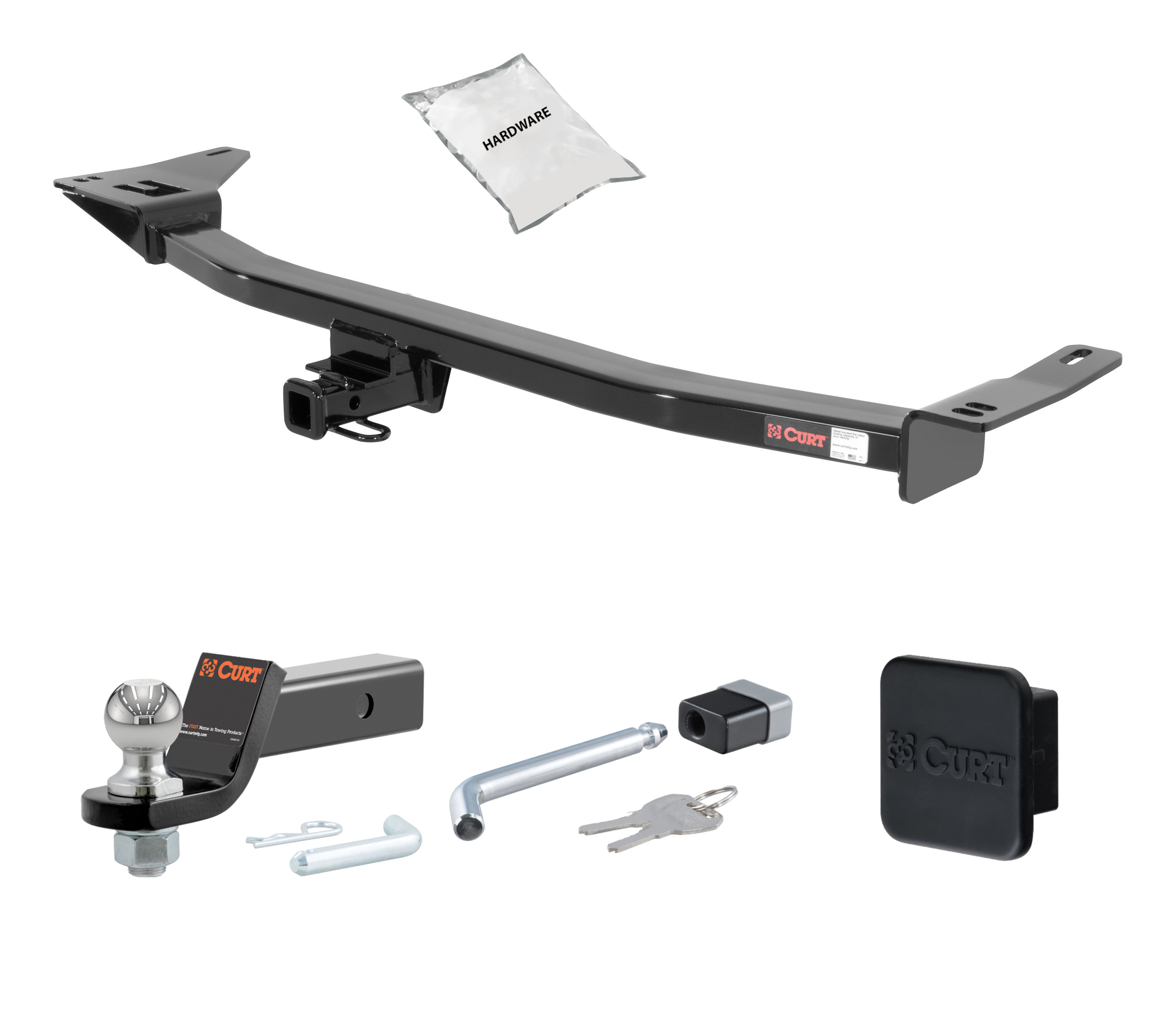 05 - 07 Mercury Montego -- 1.25in. CURT Trailer Hitch + Ball Mount + Cover + Lock Kit by CURT HWA1939 thumbnail 0