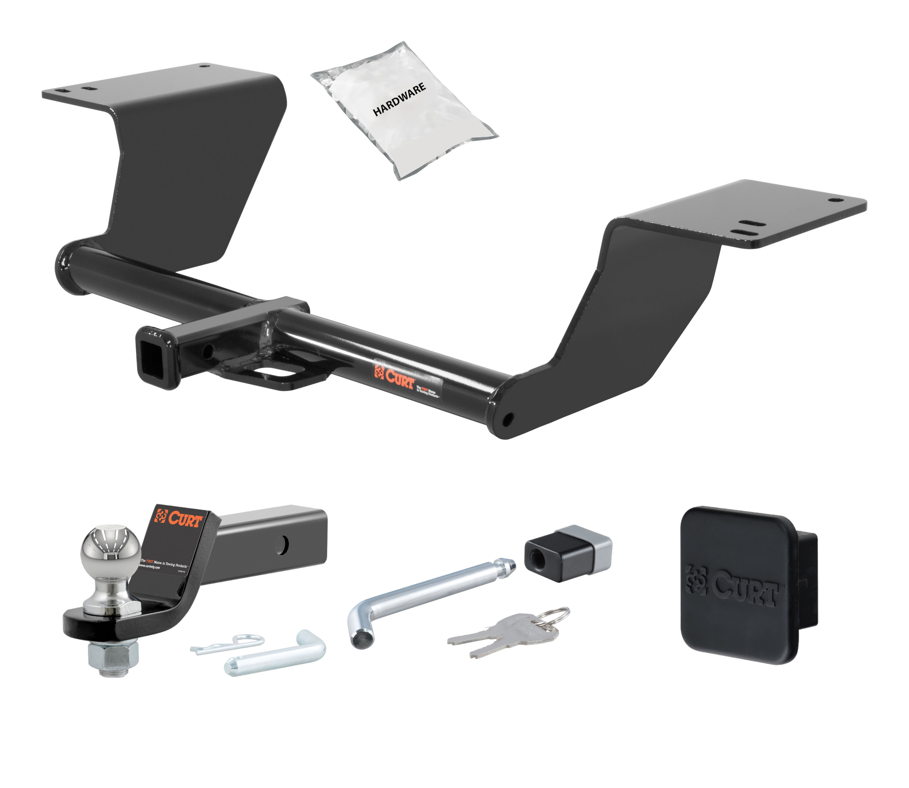 12 - 17 Toyota Camry -- 1.25in. CURT Trailer Hitch + Ball Mount + Cover + Lock Kit by CURT HWA2363 thumbnail 0