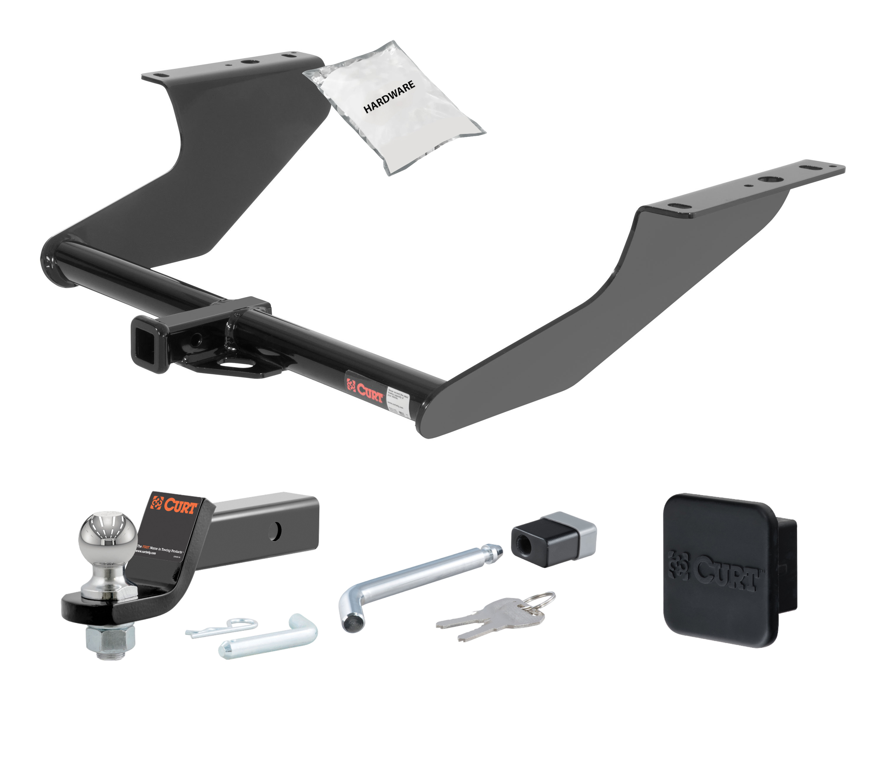 09 - 13 Subaru Forester -- 1.25in. CURT Trailer Hitch + Ball Mount + Cover + Lock Kit by CURT HWA2269 thumbnail 0