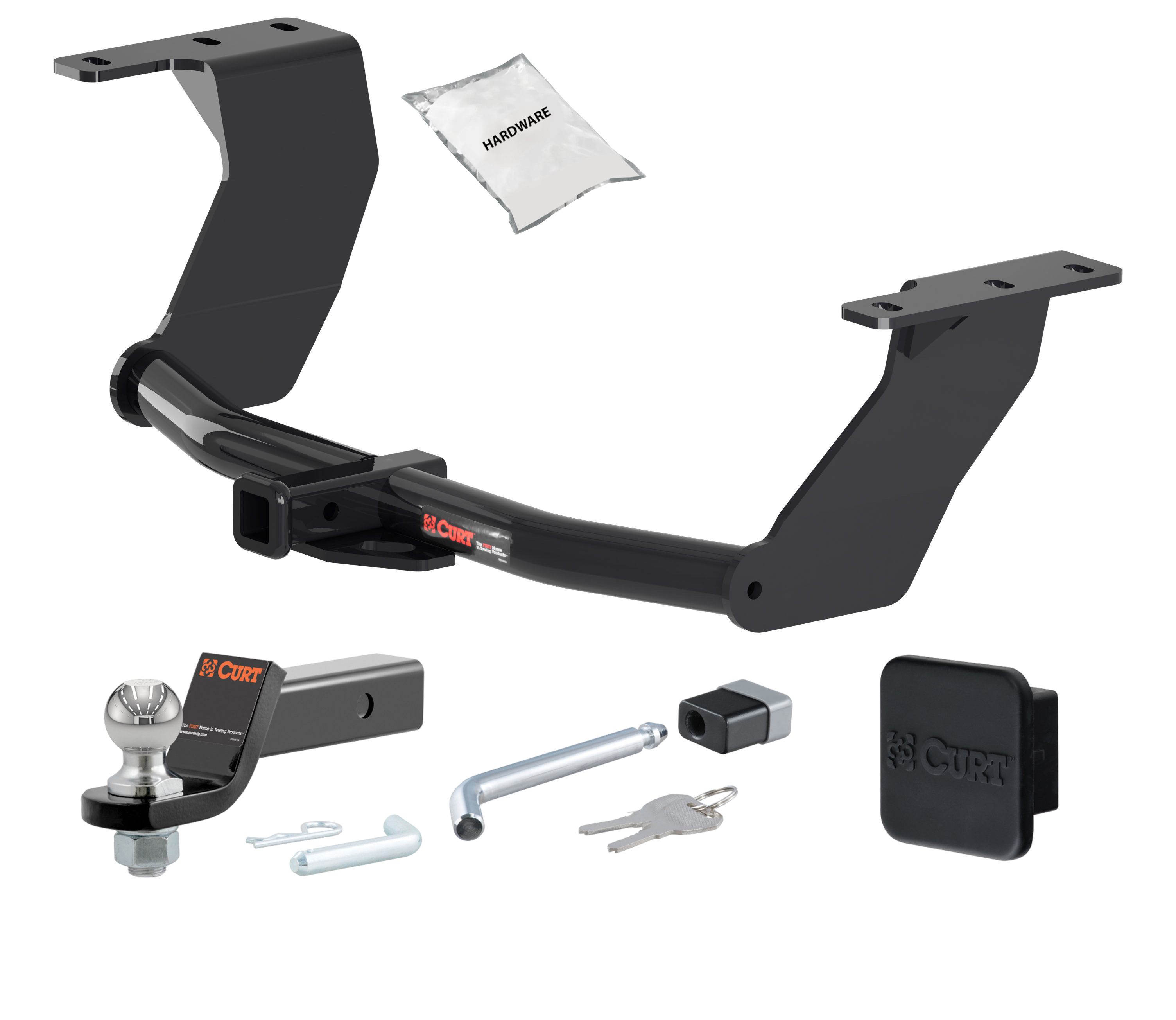 17 - 23 Subaru Impreza Sedan 1.25in. CURT Trailer Hitch + Ball Mount + Cover + Lock Kit by CURT HWA2281 thumbnail 0