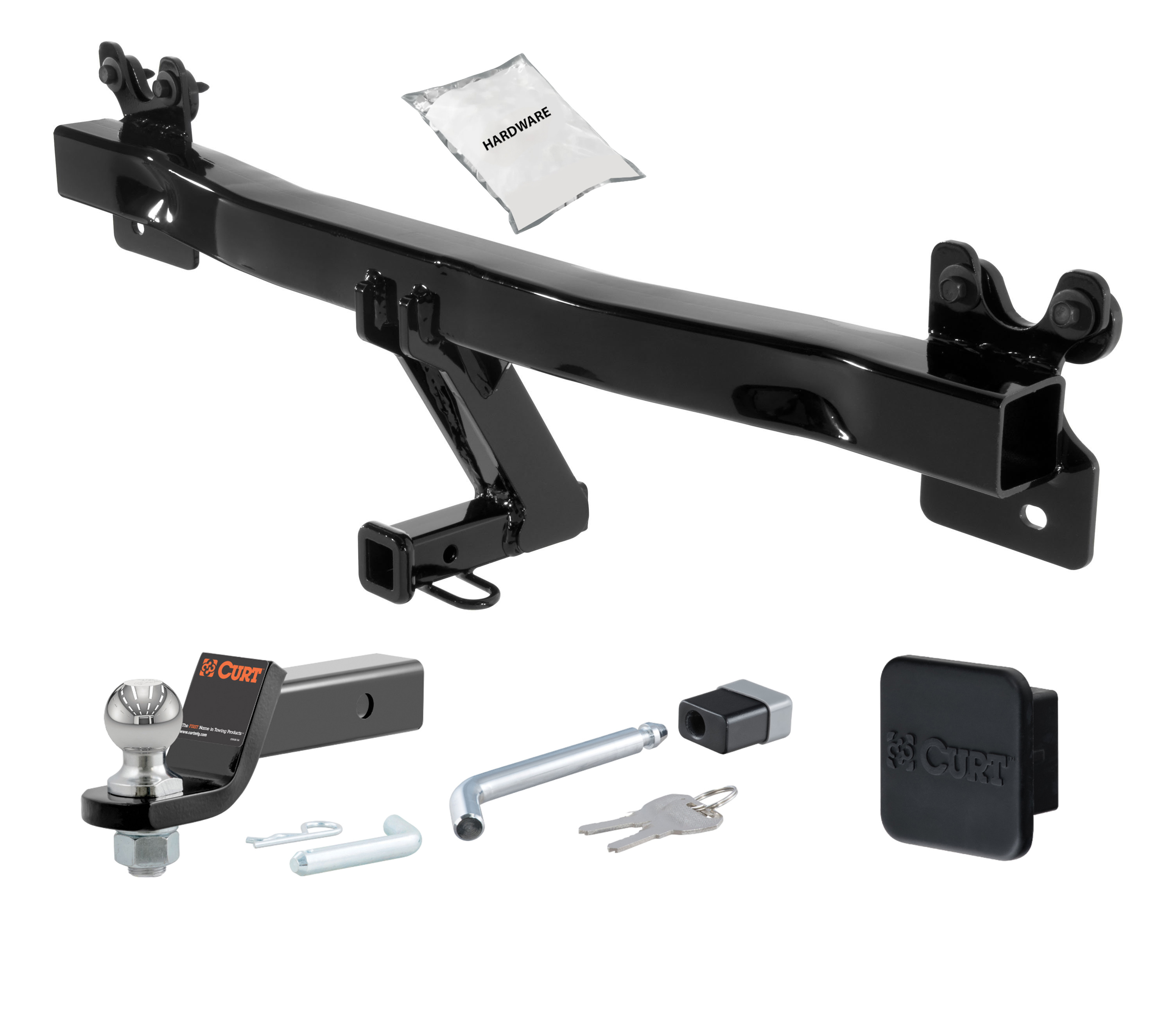 15 - 18 Volvo V60  -- 1.25in. CURT Trailer Hitch + Ball Mount + Cover + Lock Kit by CURT HWA2549 thumbnail 0