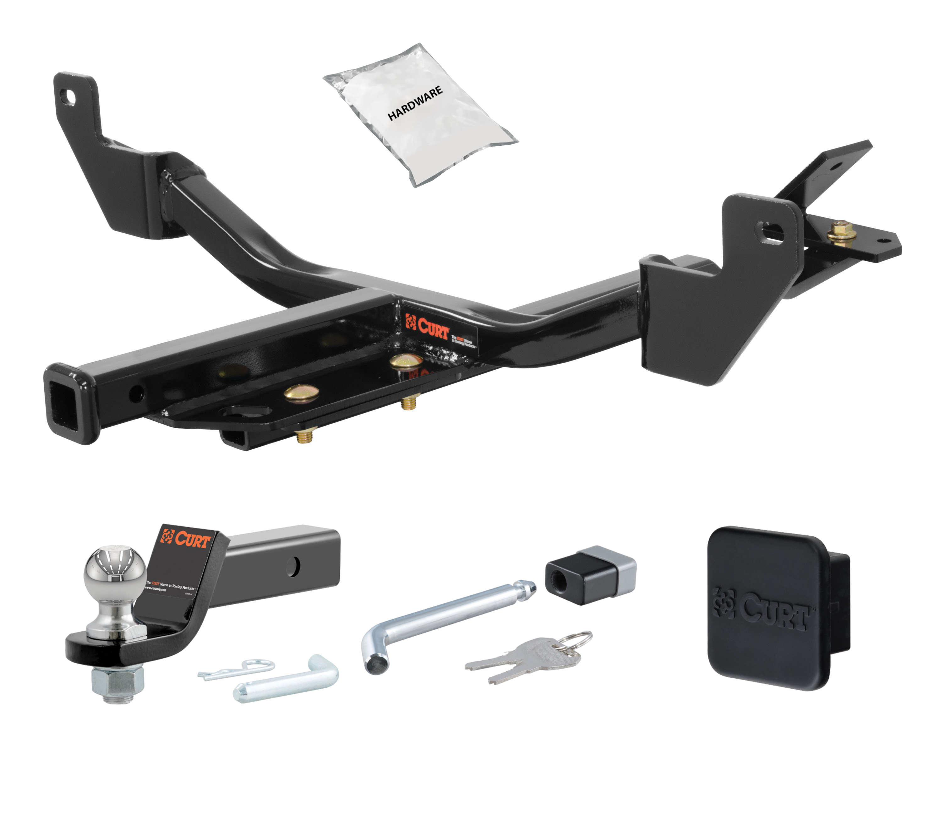 13 - 19 Cadillac XTS -- 1.25in. CURT Trailer Hitch + Ball Mount + Cover + Lock Kit by CURT HWA244 thumbnail 0