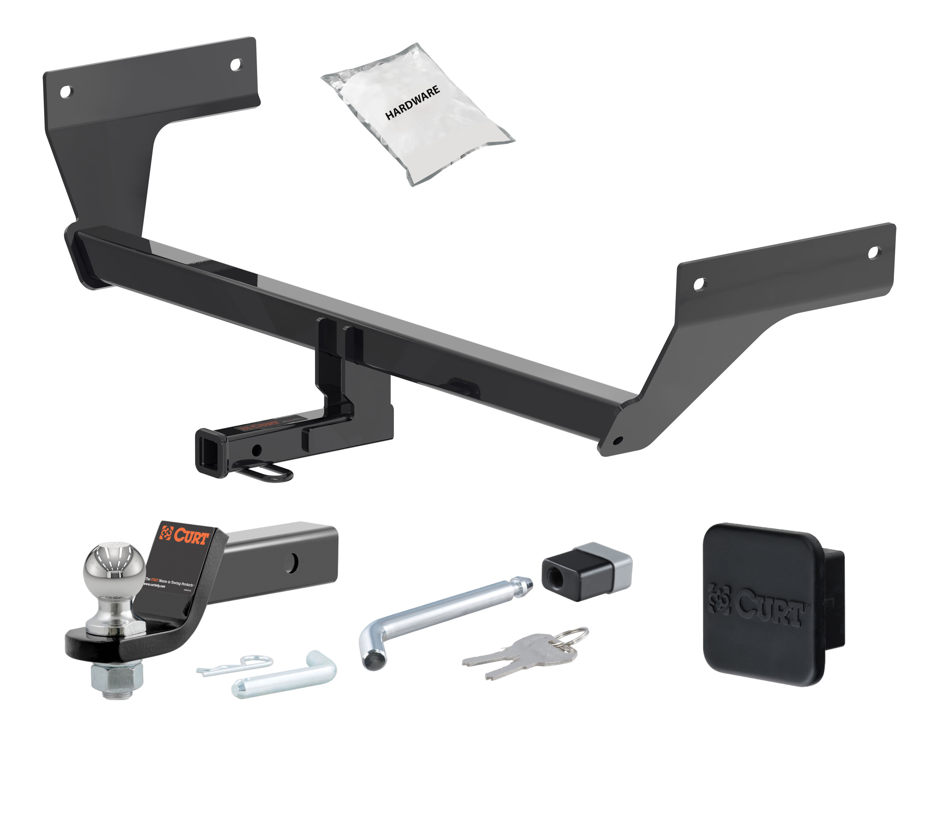 21 - 24 Nissan Rogue -- 1.25in. CURT Trailer Hitch + Ball Mount + Cover + Lock Kit by CURT HWA2063 thumbnail 0