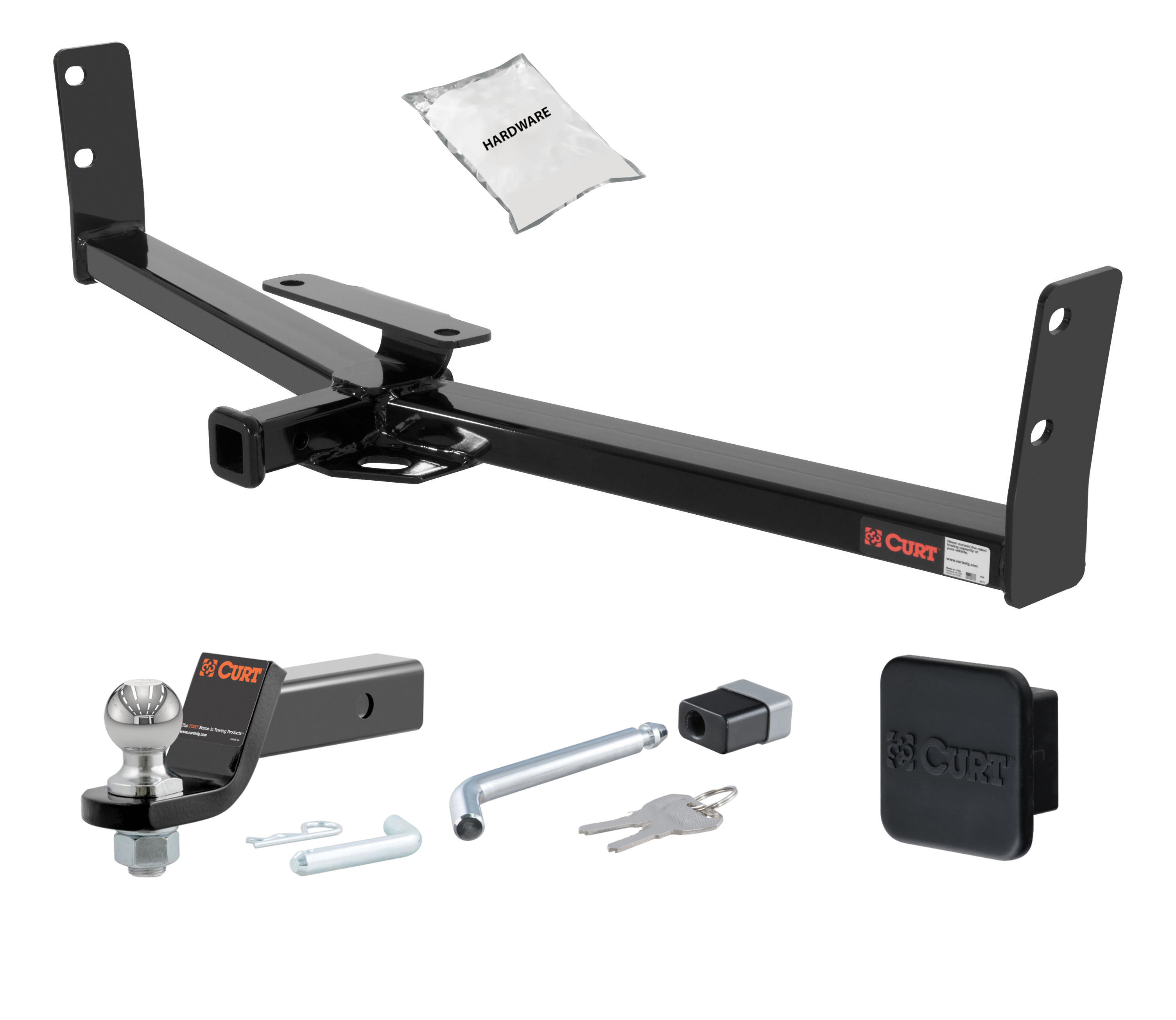 02 - 07 Saturn Vue -- 1.25in. CURT Trailer Hitch + Ball Mount + Cover + Lock Kit by CURT HWA2235 thumbnail 0