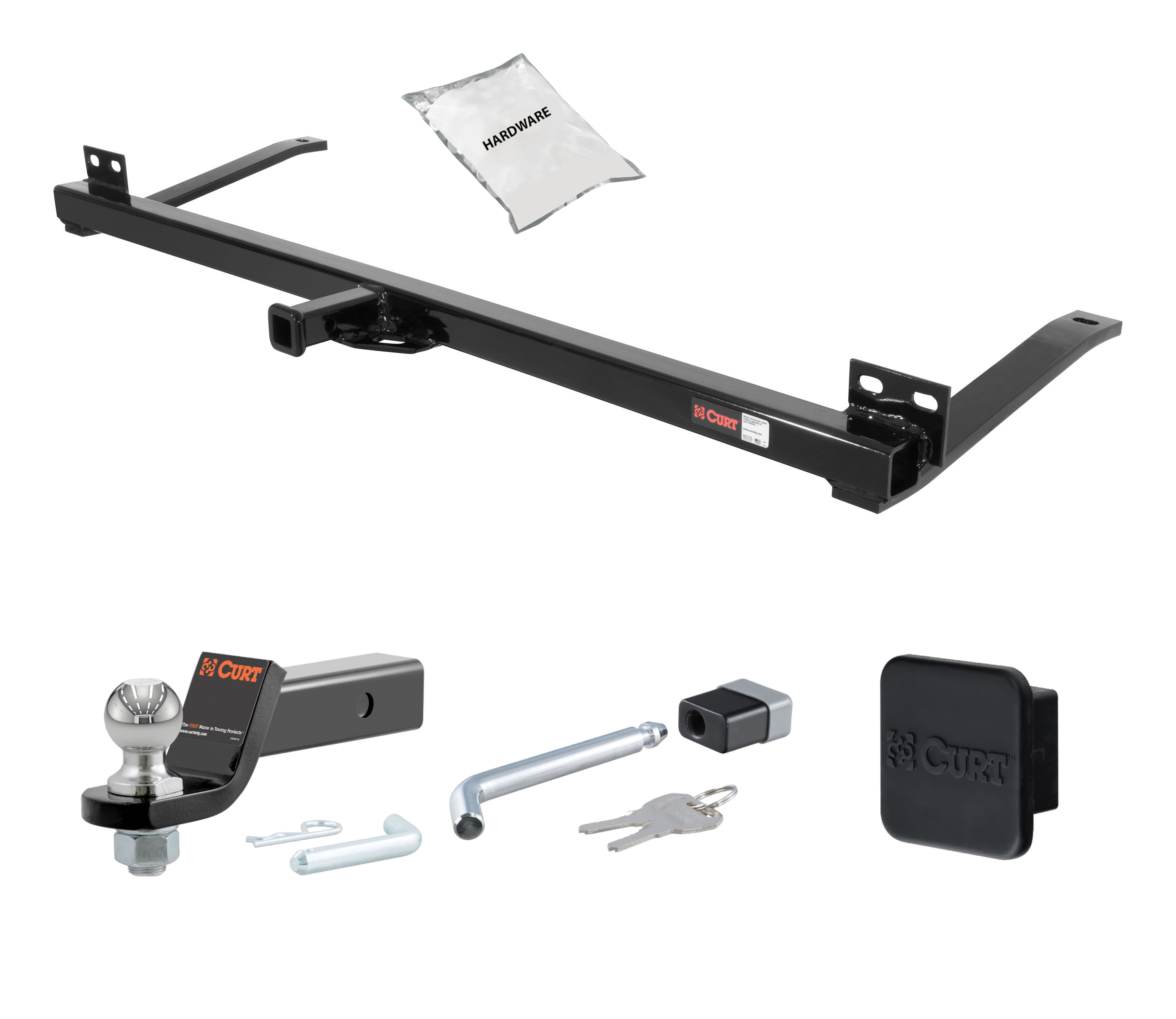 78 - 88 Chevrolet El Camino -- 1.25in. CURT Trailer Hitch + Ball Mount + Cover + Lock Kit by CURT HWA337 thumbnail 0