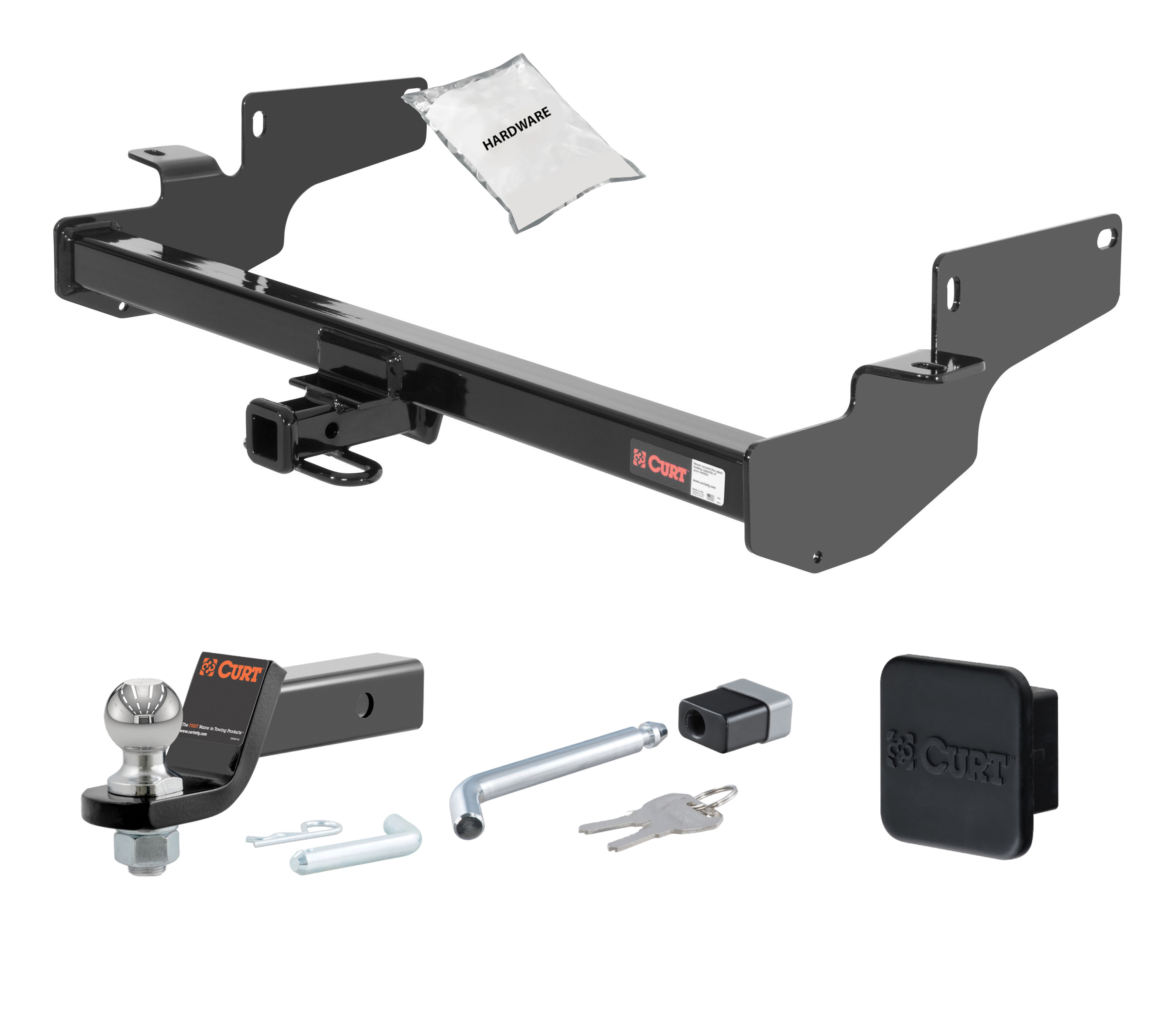 00 - 05 Cadillac Deville -- 1.25in. CURT Trailer Hitch + Ball Mount + Cover + Lock Kit by CURT HWA224 thumbnail 0